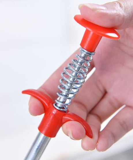 Kitchen sink cleaning hook with metal wire brush