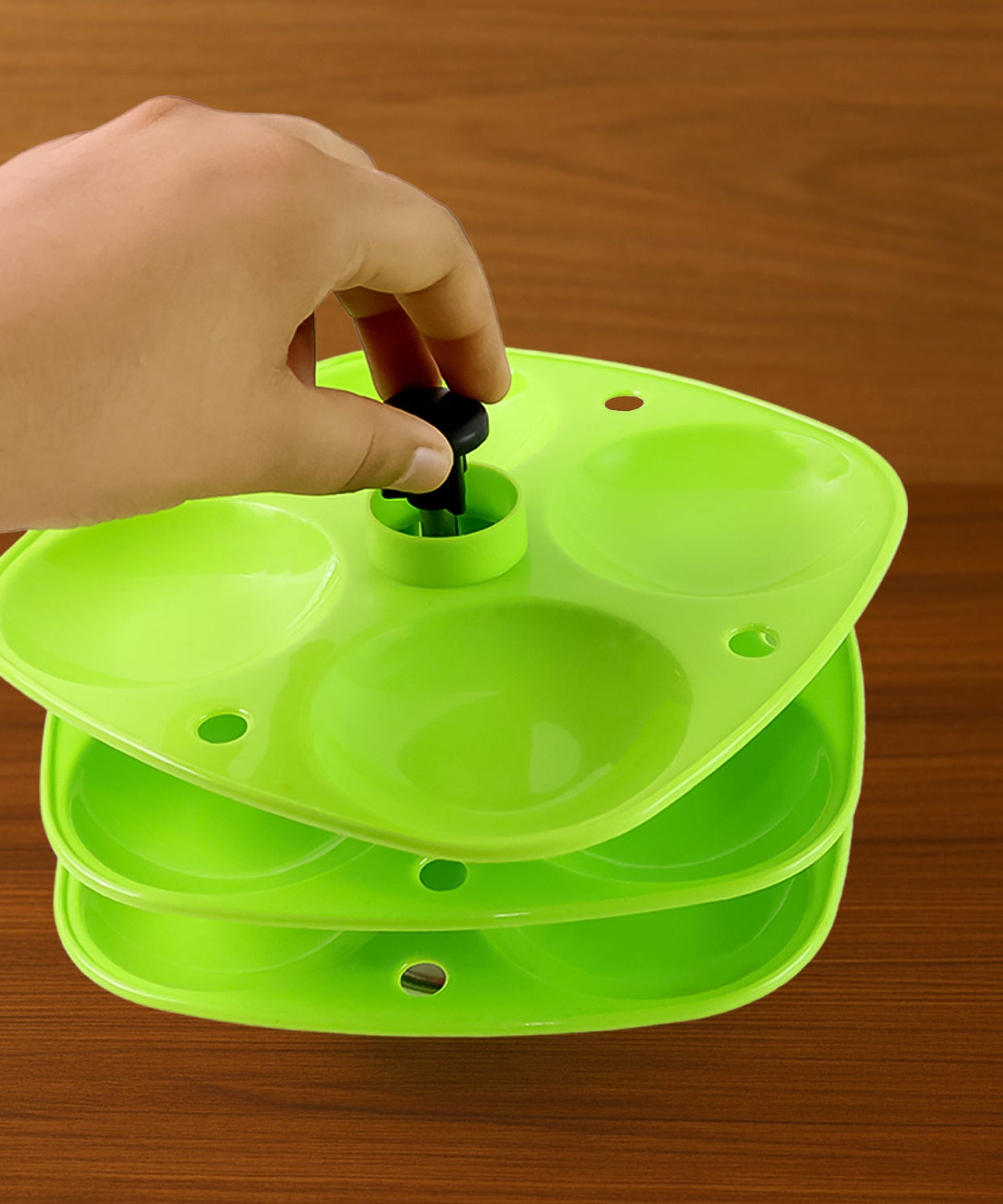 3 Layer Idli Stand for Holding and Serving Idlis (Household Kitchen Use)