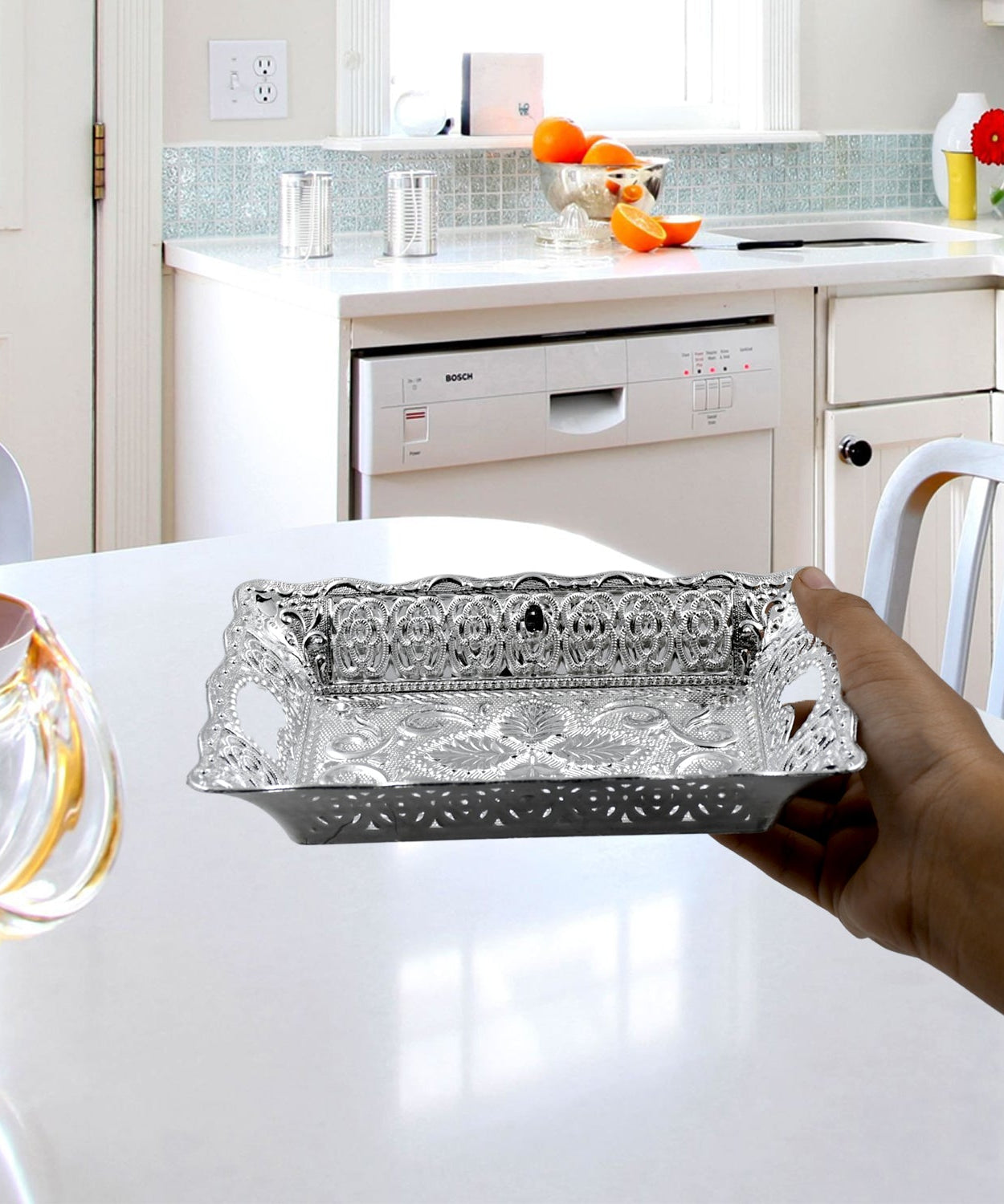 Decorative Mukhwas & Dry Fruit Serving Tray – Fancy Candy Plate