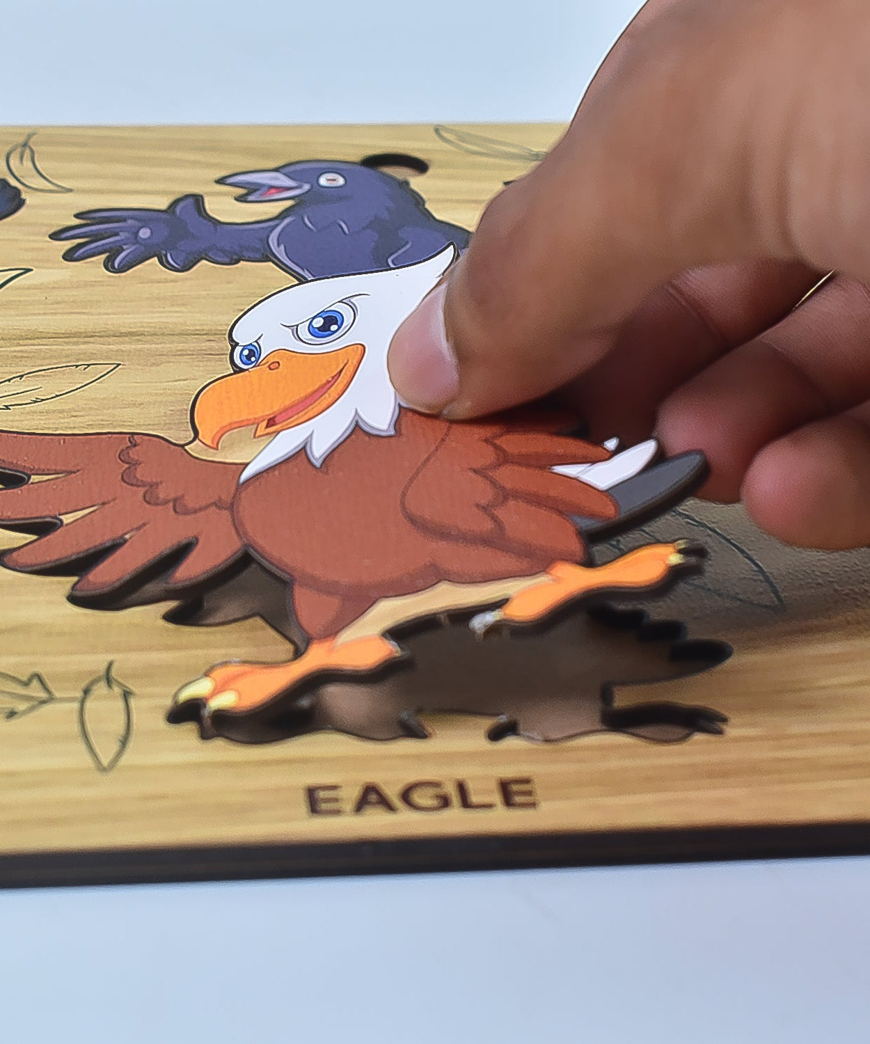 TOP BRIGHT Wooden Bird Learning Puzzle
