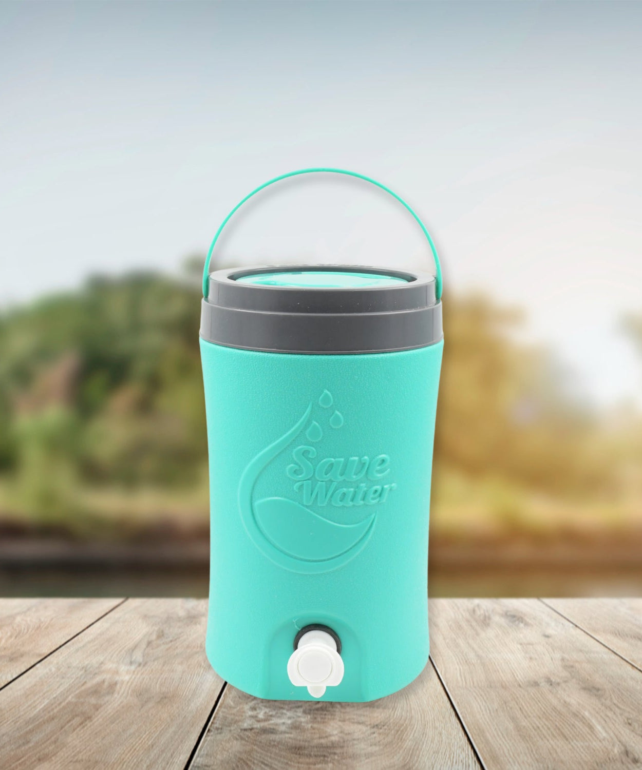 Colorful 5L water jug with handle for easy carrying