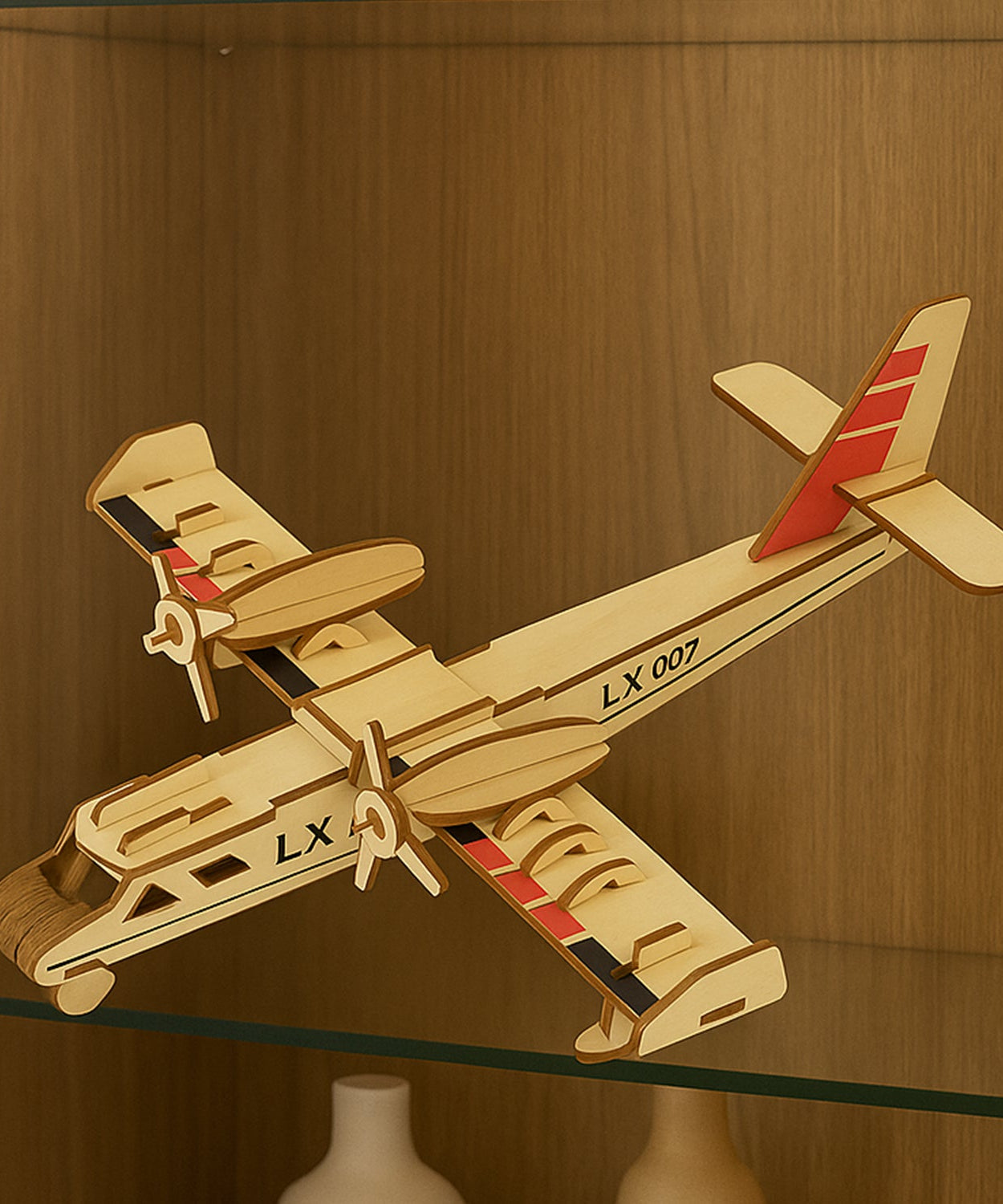 3D Wooden Aircraft Puzzle DIY Assembly Kit