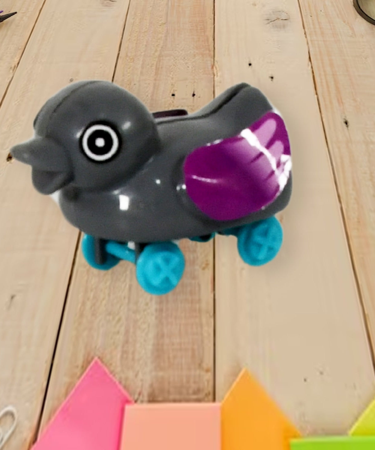 Small push back duck toy, Ejectable spring tail duck, Small DIY duck Toy