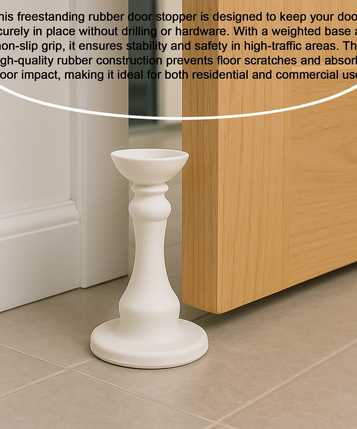 White Washing Machine Door Holder, Washing Machine Door Stopper (1 Pc)