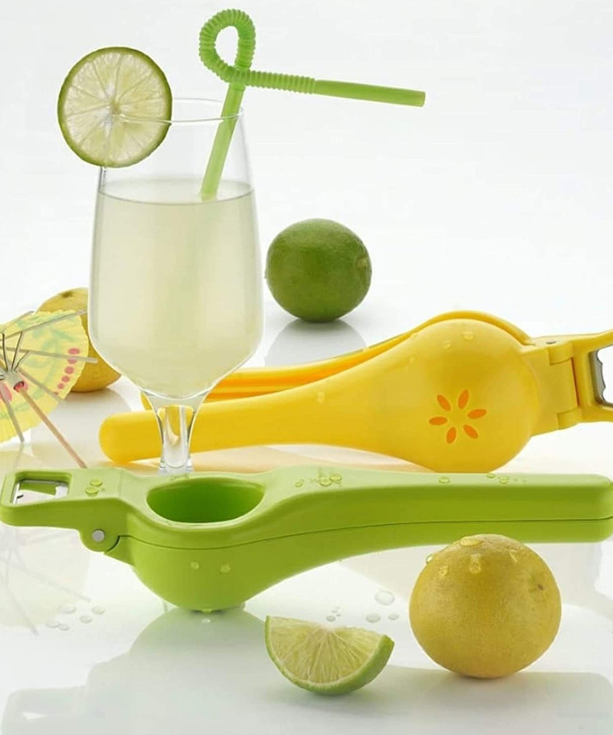 Kitchen 2 in 1 Unbreakable Lemon Squeezer and Bottle Opener (1 Pc)