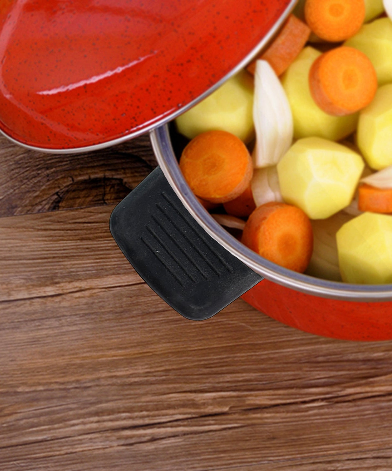 Silicone Rubber Pot Handle Sleeve Cover (2 Pc)