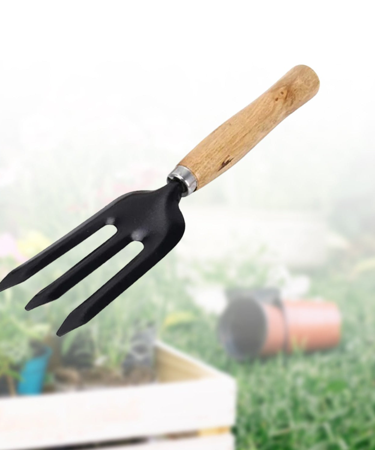 Hand Weeding Fork (Steel, Black)