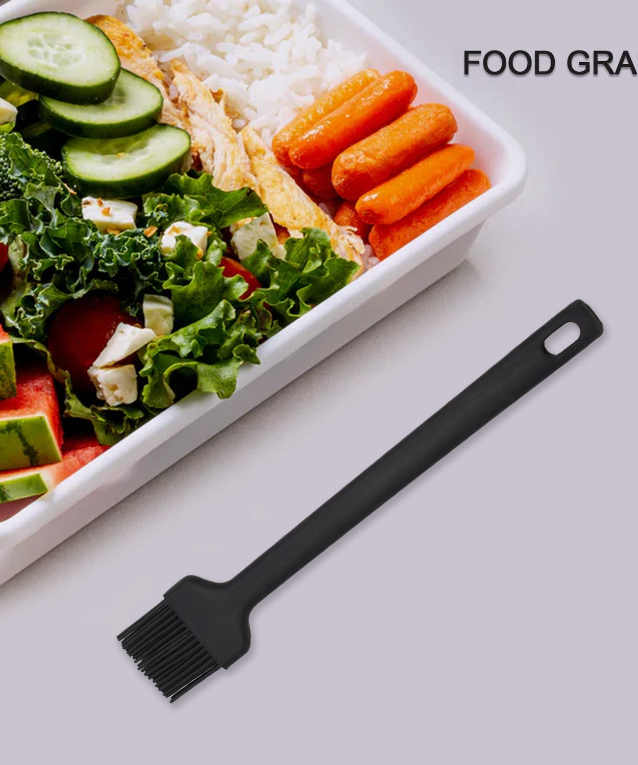 Silicone brush for basting and baking