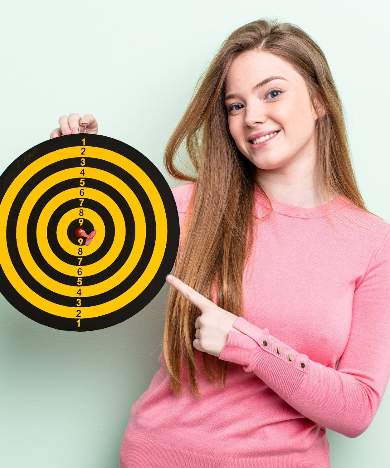 Dartboard game set for kids with 2 darts