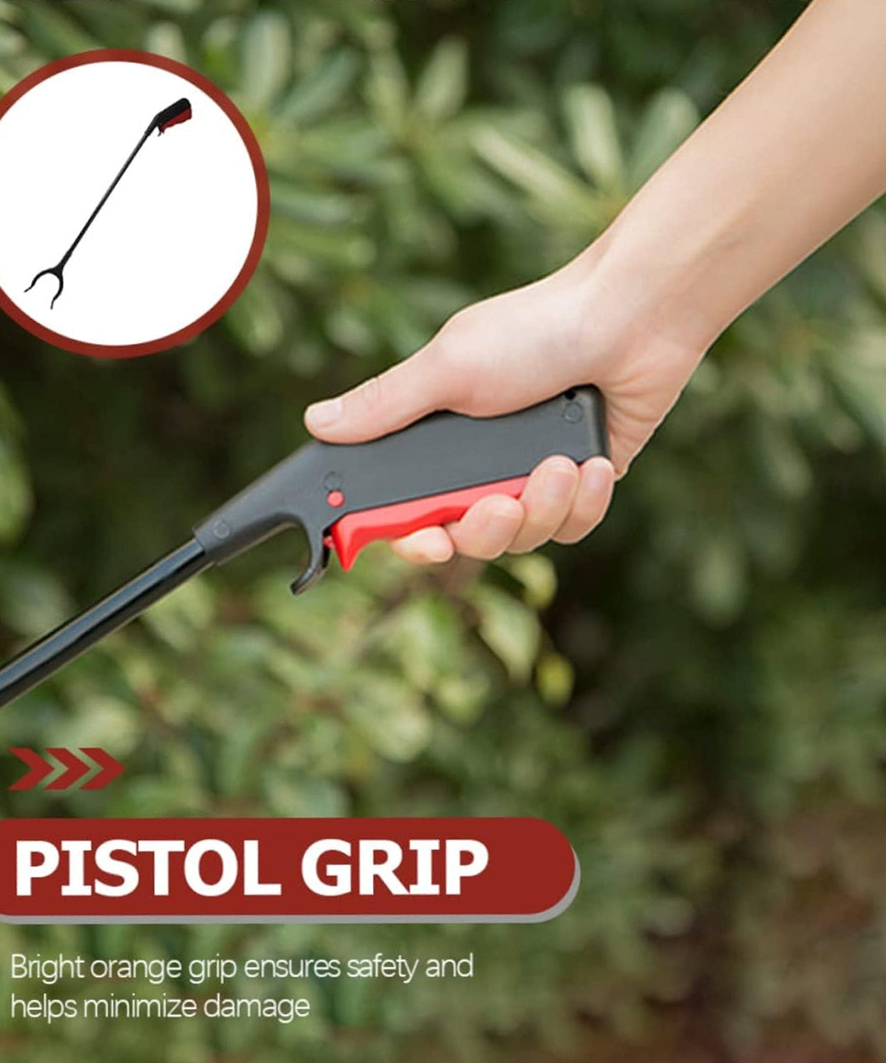 Extra Long Trash Picker Upper – Rotating Grip Arm for Litter, Elderly, Garden & Disabled Assistance