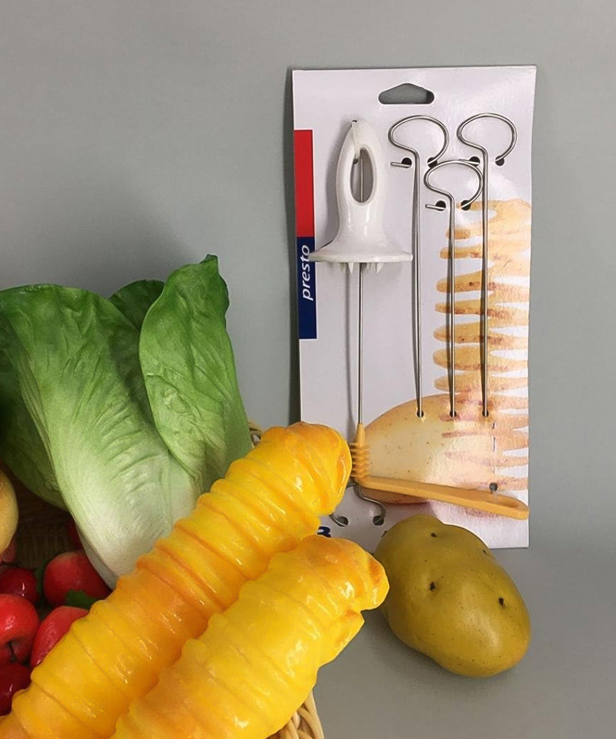 1 Set Potato Spiral Cutter, Potato Twister (4 Spits)