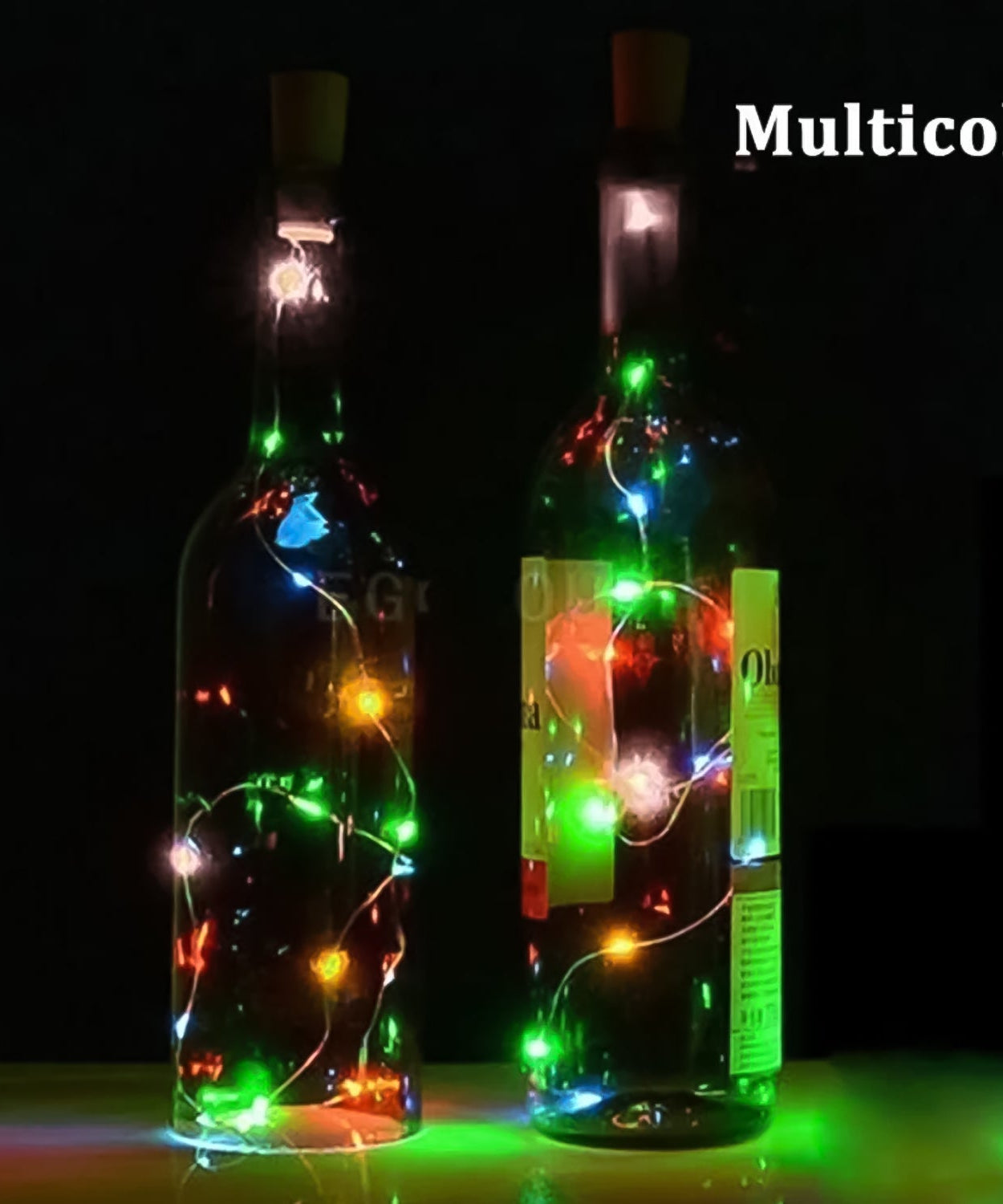Multi Color Wine Bottle Cork String Light
