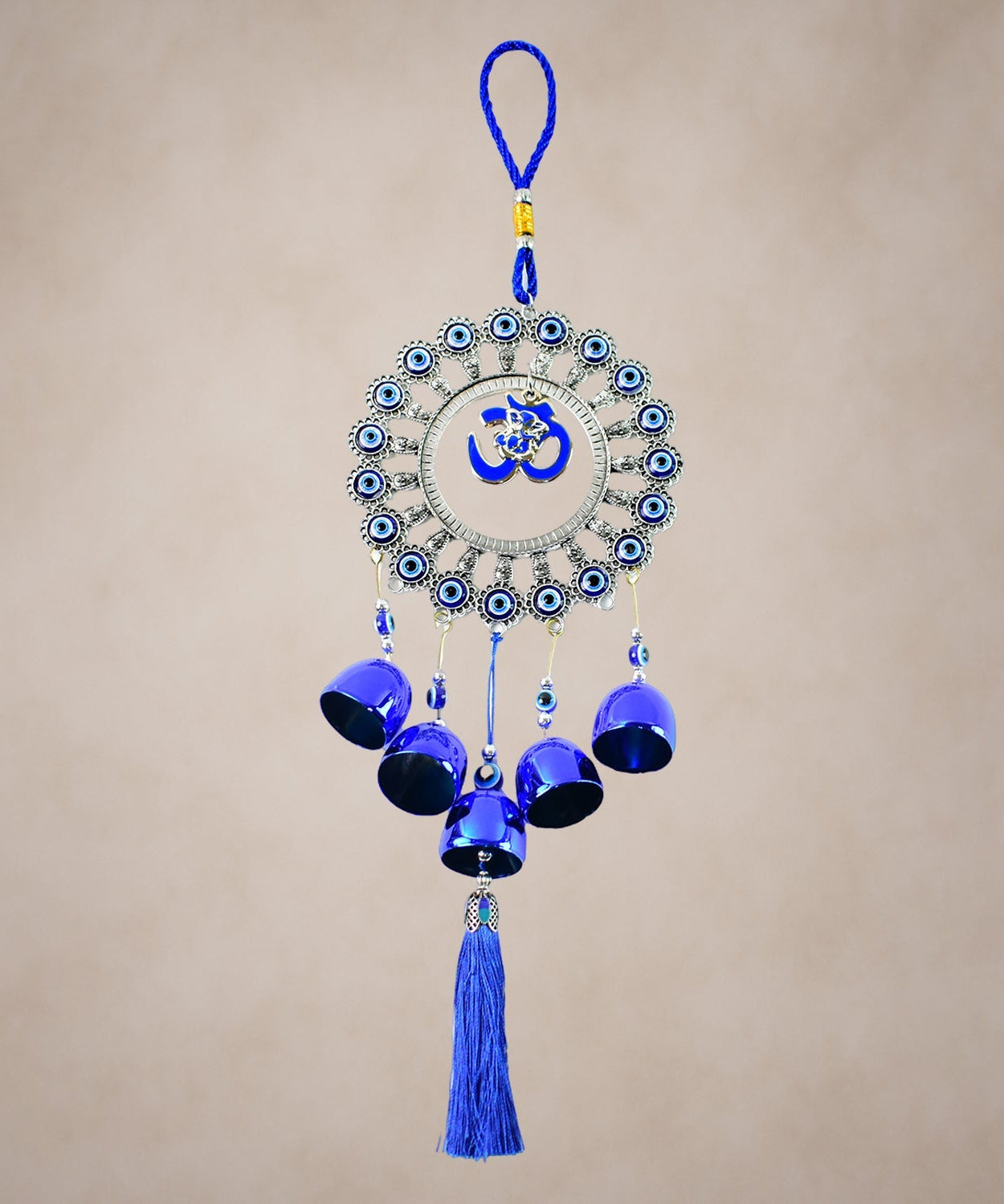 Decorative OM Evil Eye Wind Chime Wall Hanging (Mix Desin & 1 Pc)