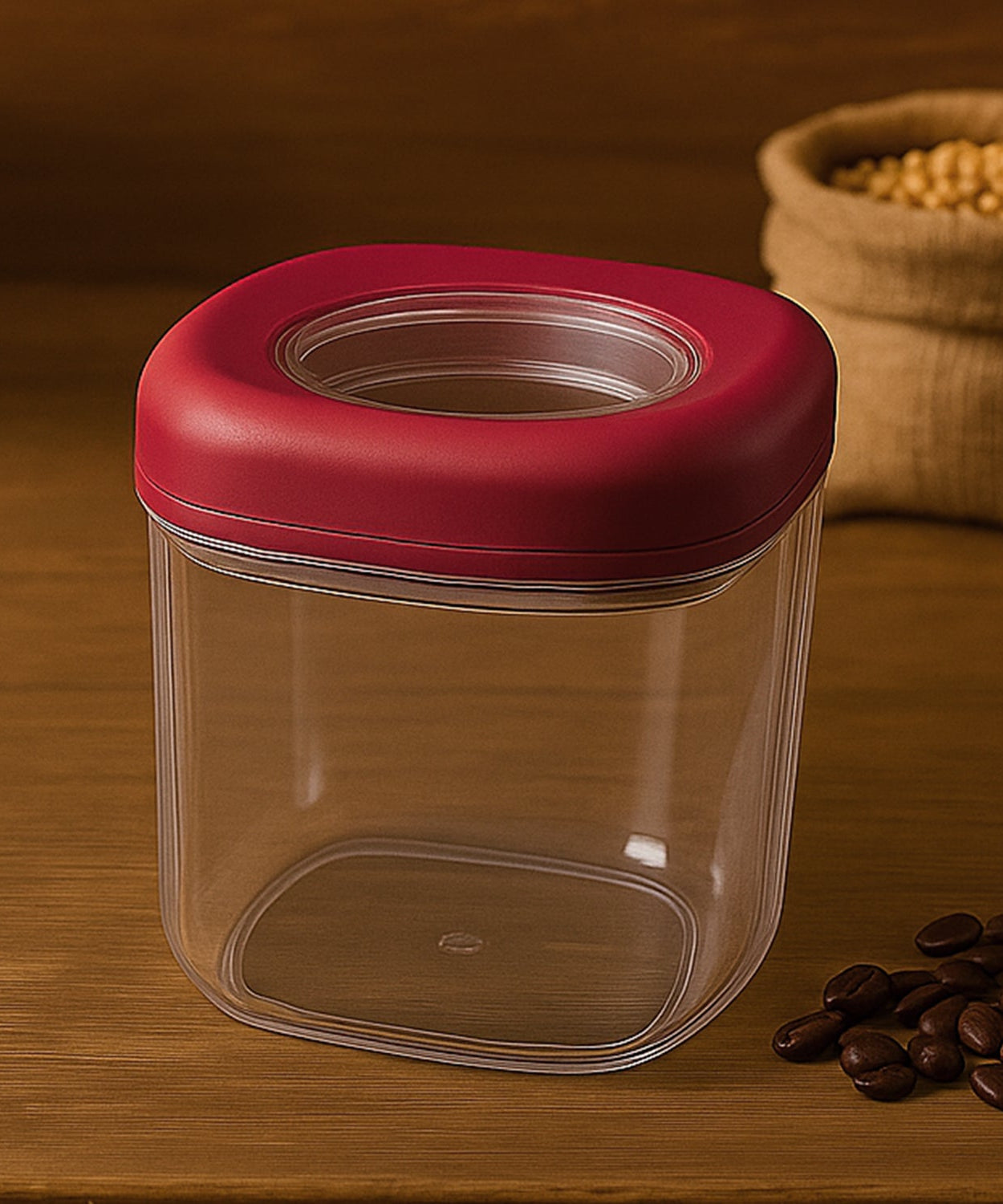 Supermom Transparent Twist Lock Kitchen Storage Container Set (Approx 800ML & 2Pc)