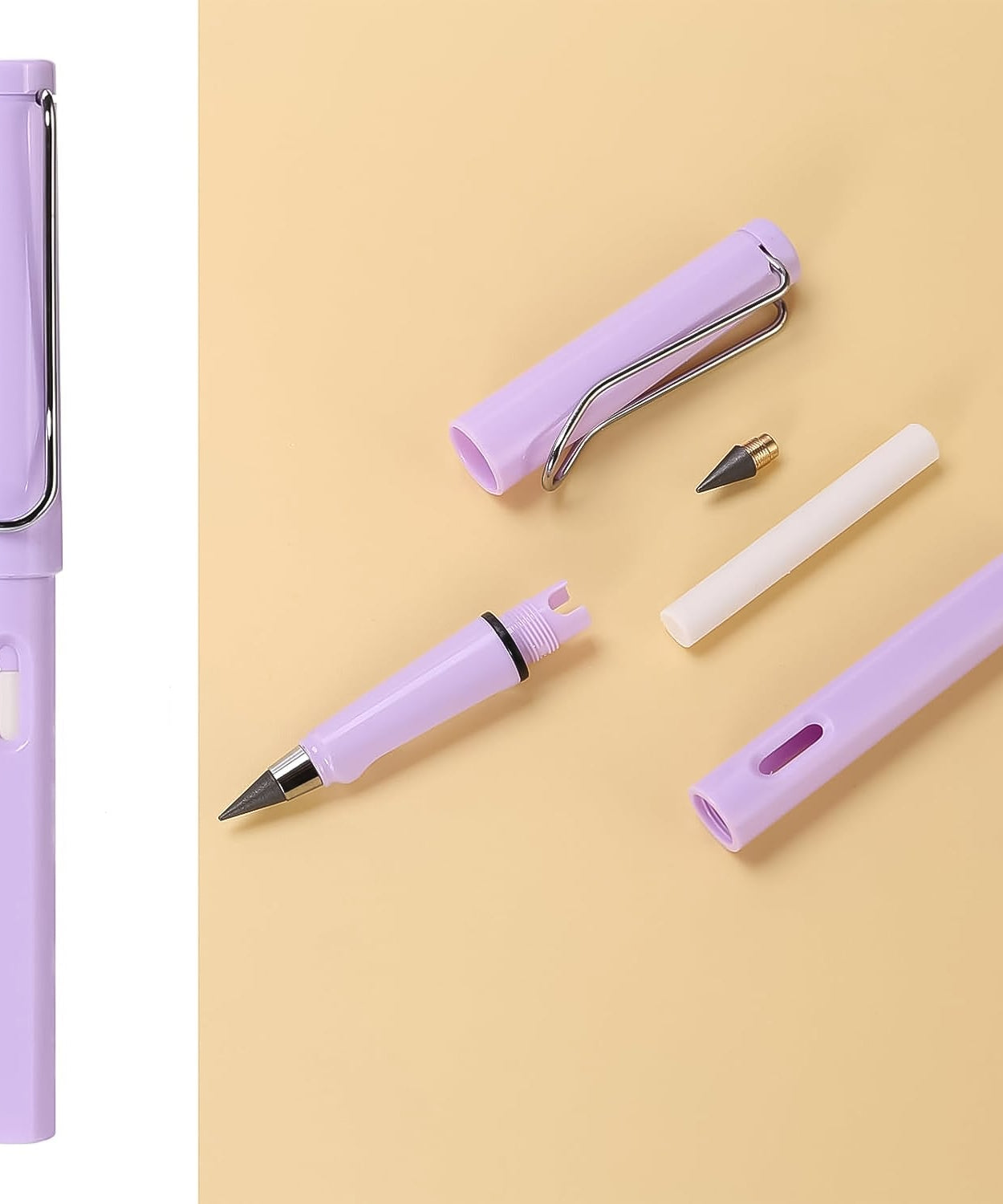 2In1 Everlasting Pencil Replaceable Head With Eraser (2 Pc / Mix Color)