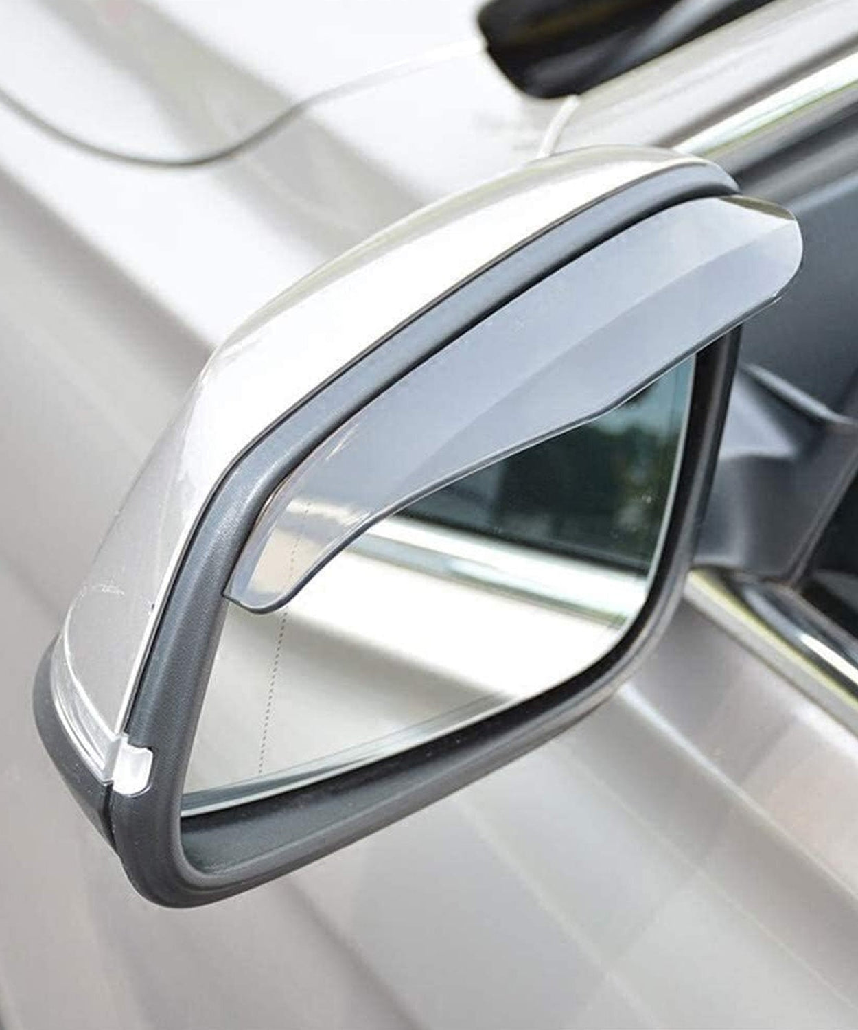1 Pair Mirror Rain Protector Car Rearview Mirror Rain Blades Car Back Mirror Eyebrow Rain Cover Car Rearview Mirror Eyebrow Covers Flexible Protection Rainproof Decoration Accessories (2 Pcs set)