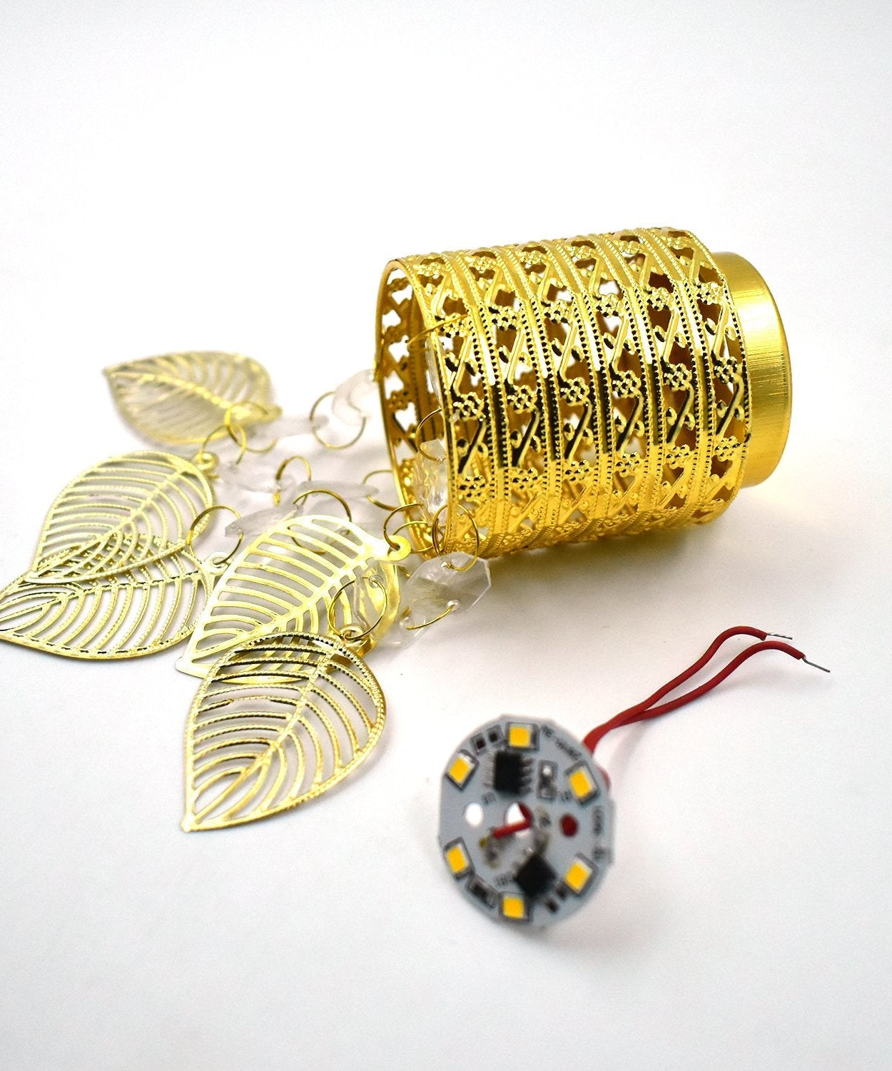 Stylish small golden jhoomer for decorating homes