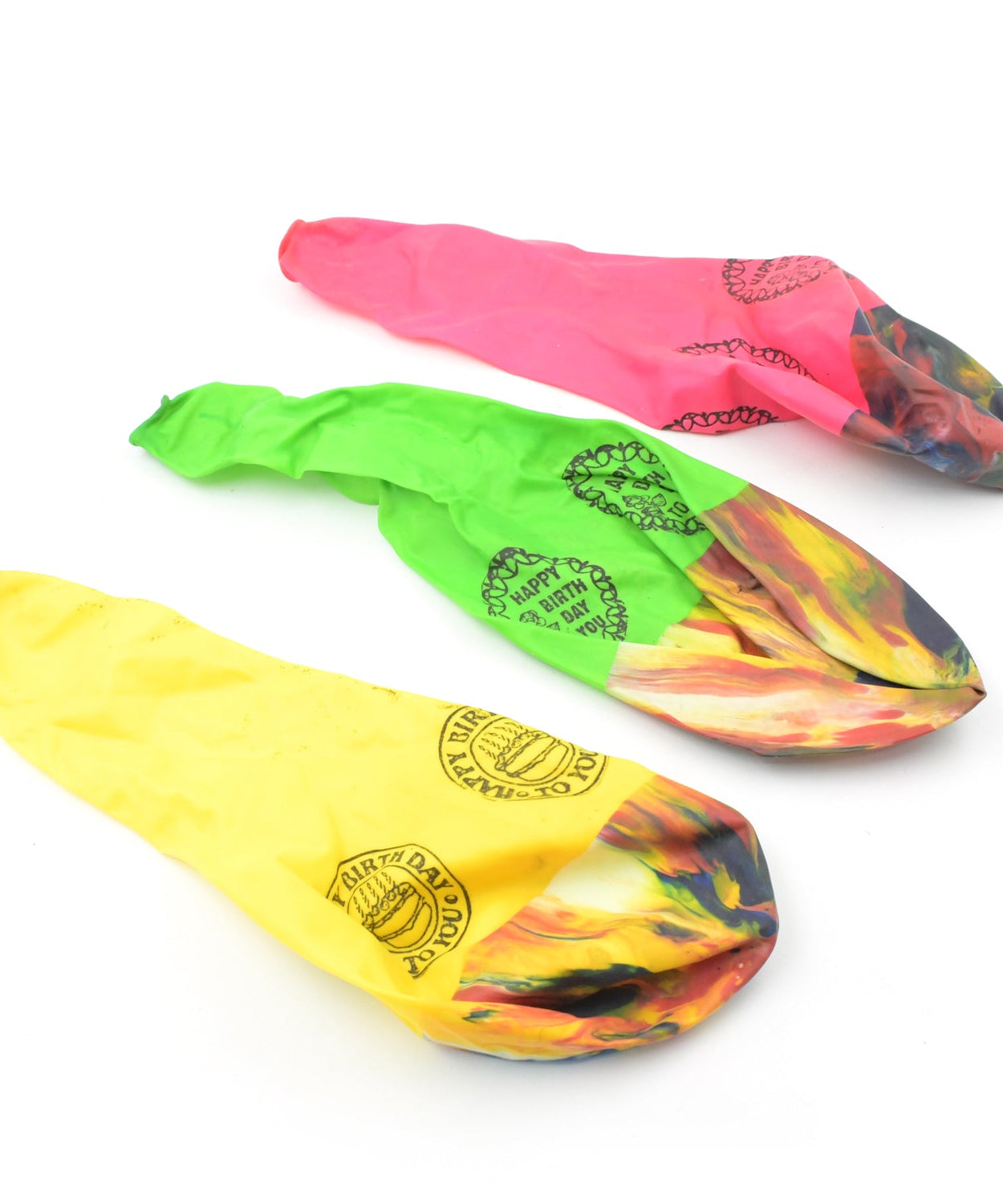 Big Size Balloons Kinds of Rainbow Party Latex Balloons for Birthday / Anniversary / Valentine's / Wedding / Engagement Party Decoration Multicolor (3 Pcs Set