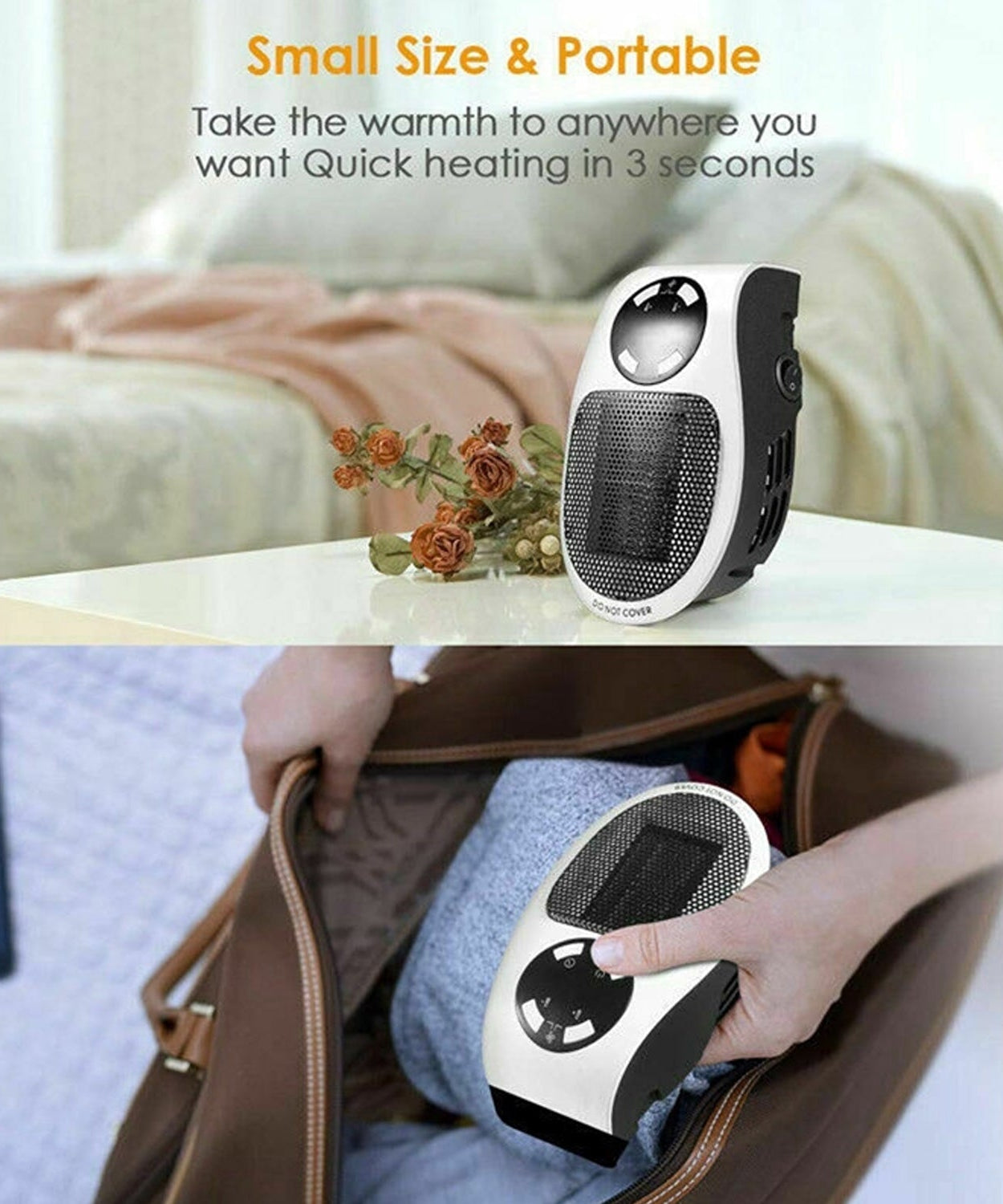 Mini electric heater for personal warmth