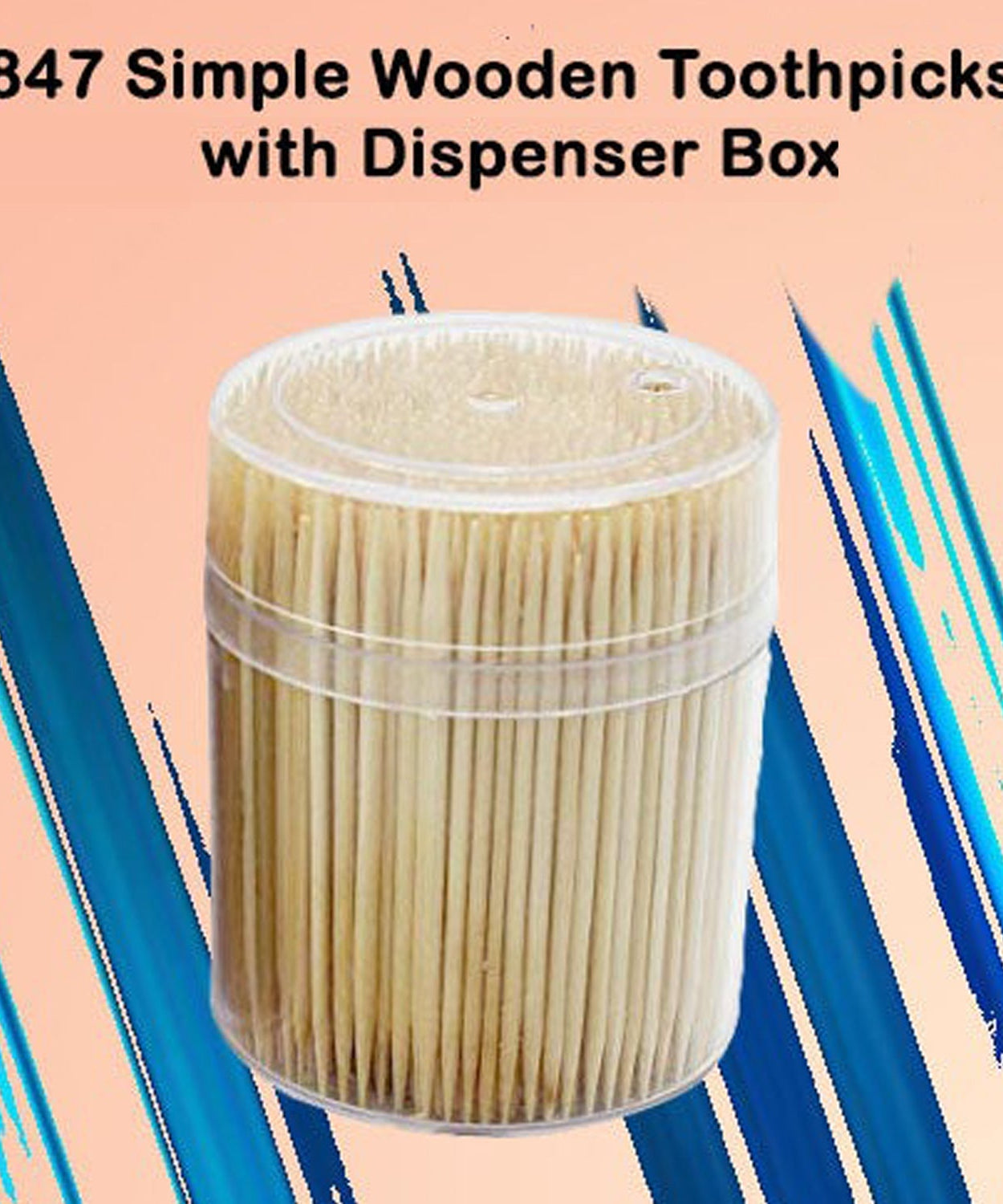 Close-up of toothpick dispenser