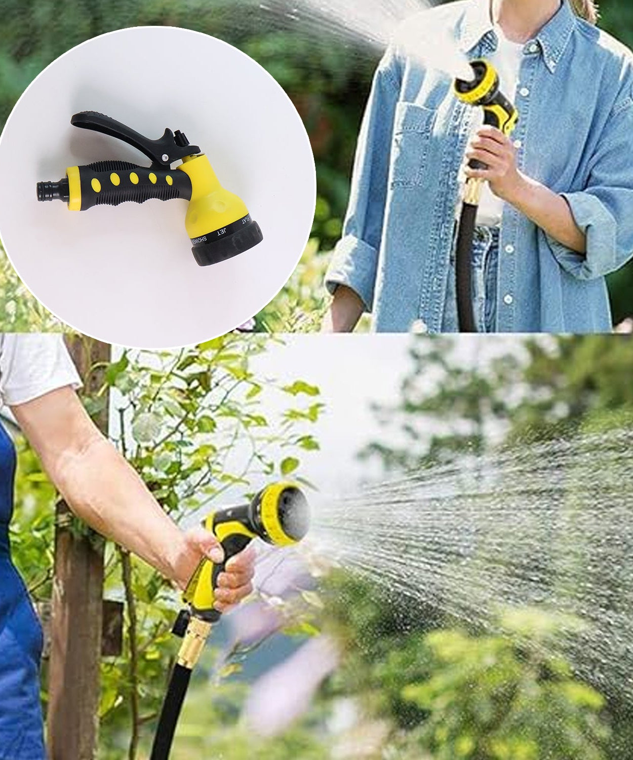 Adjustable multi Pattern Water Spray Gun