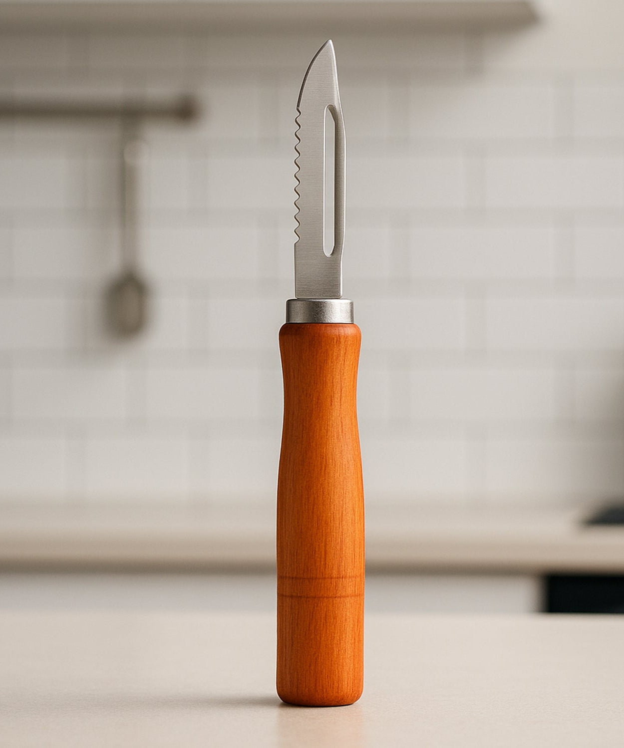 Wooden Handle and Stainless Steel Vegetable Peeler