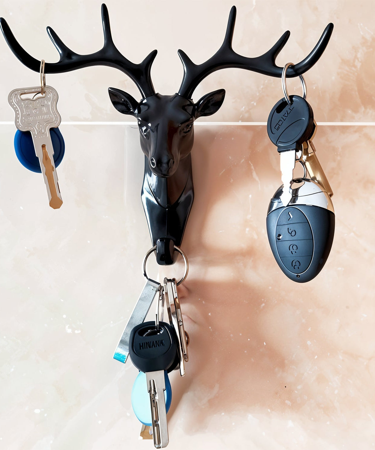 Deer Head Self Adhesive Wall Door Hook Hanger