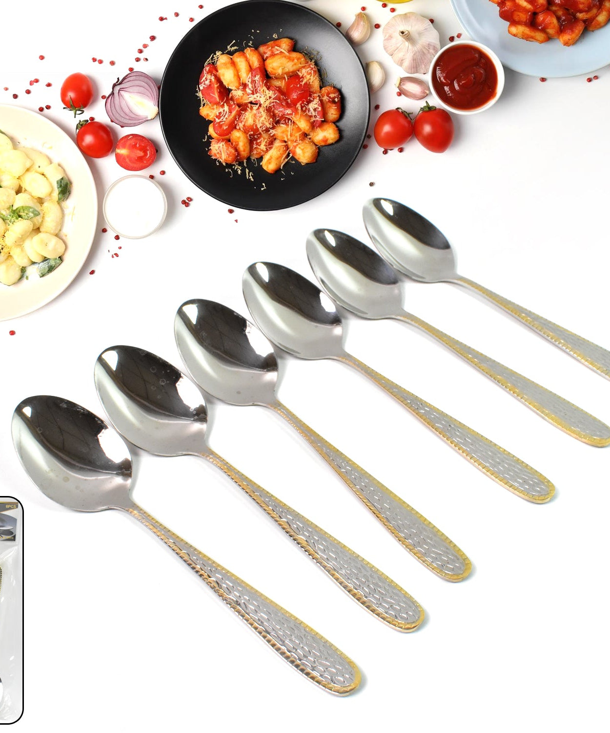 OpalBordered Gold Spoons