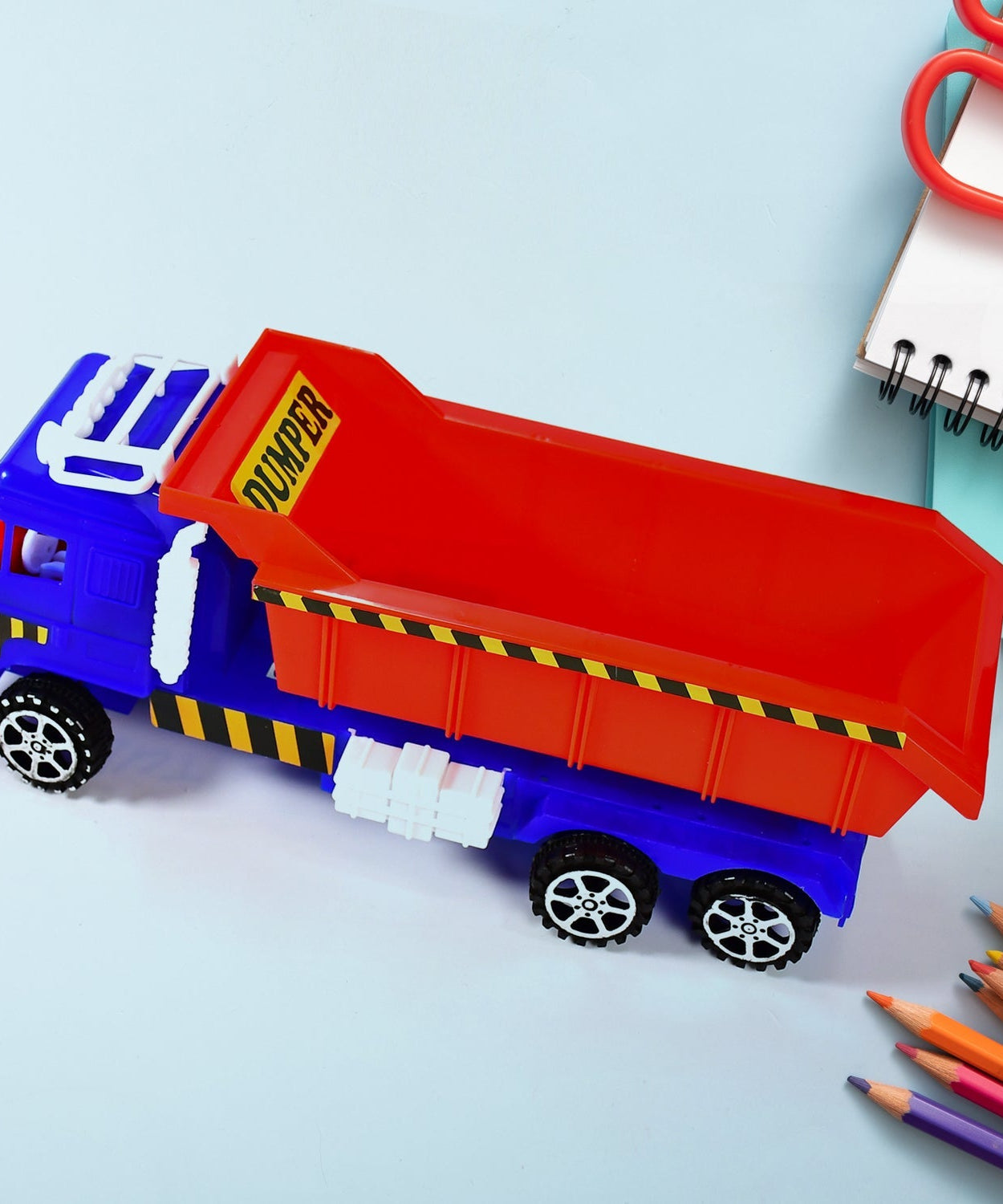 Colorful friction power truck toy