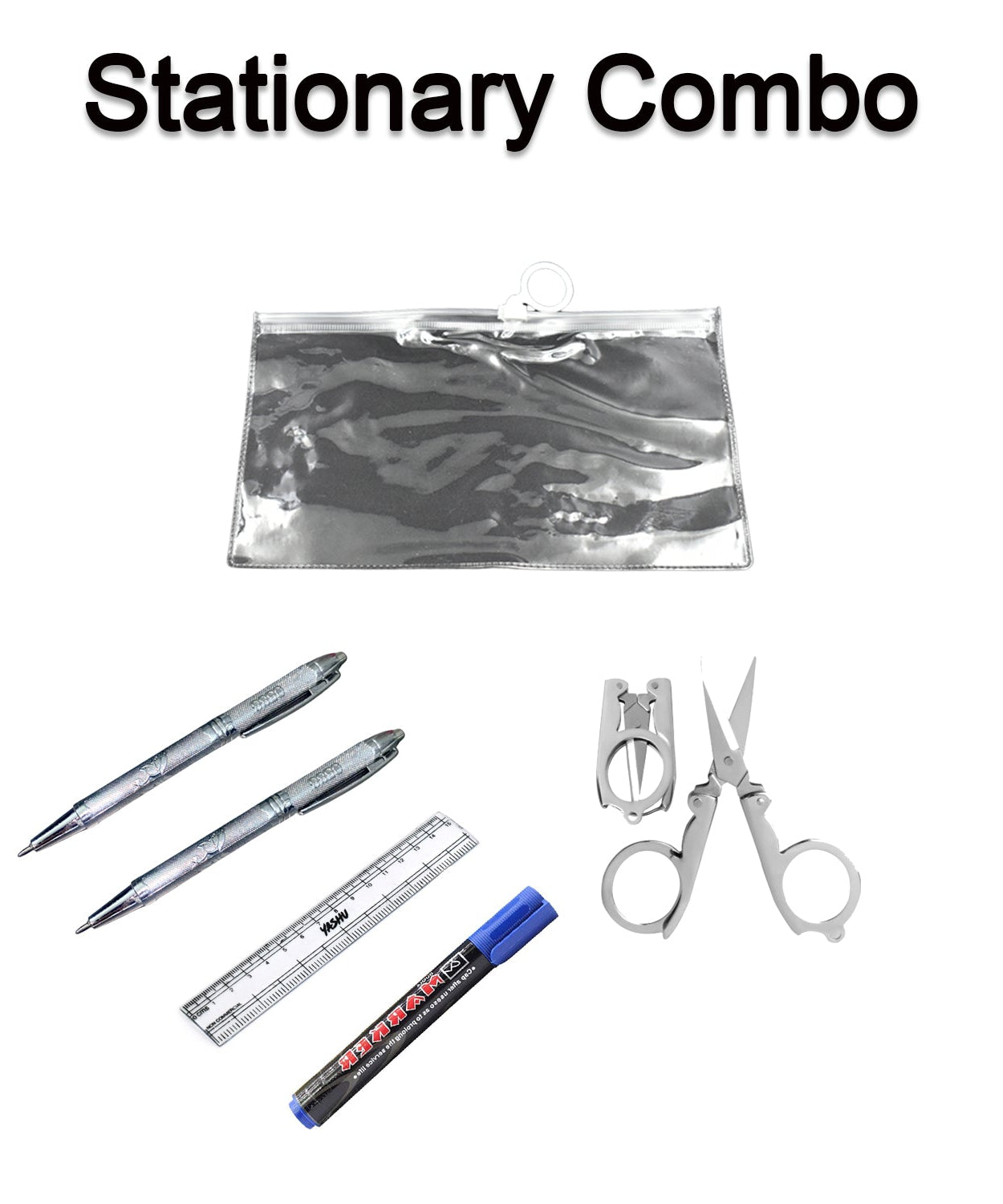 6-piece study set with zipper pouch