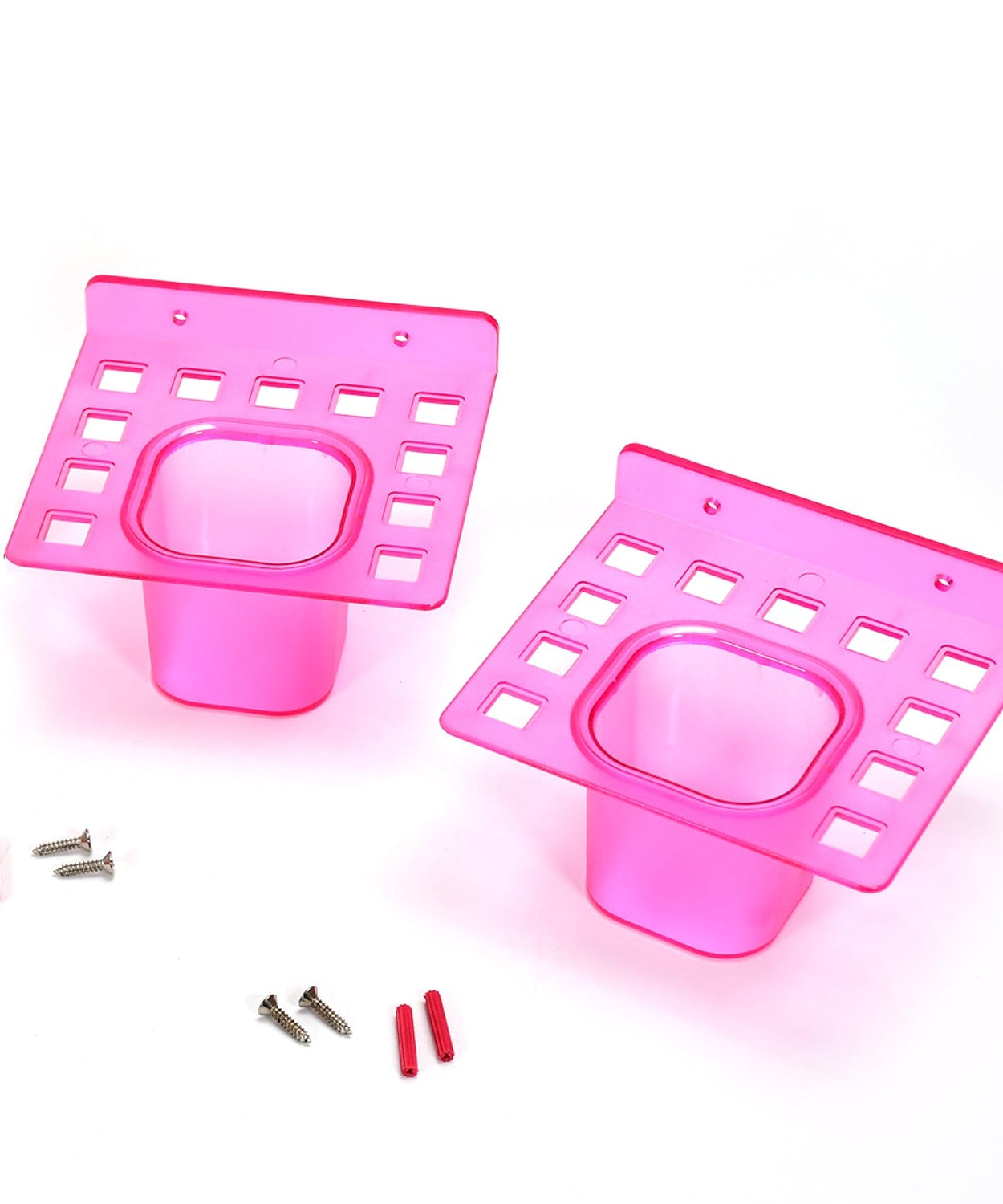 Side view of tumbler and toothbrush holder set