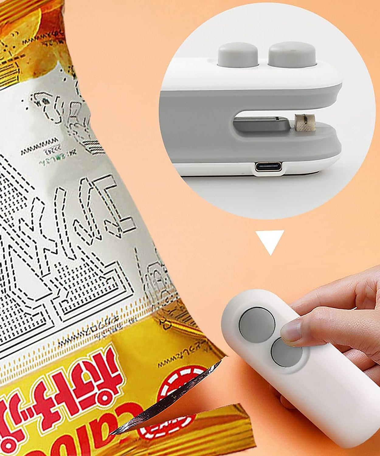 Mini Bag Sealer, 2 in 1 Seal & Cutter Heat Sealers