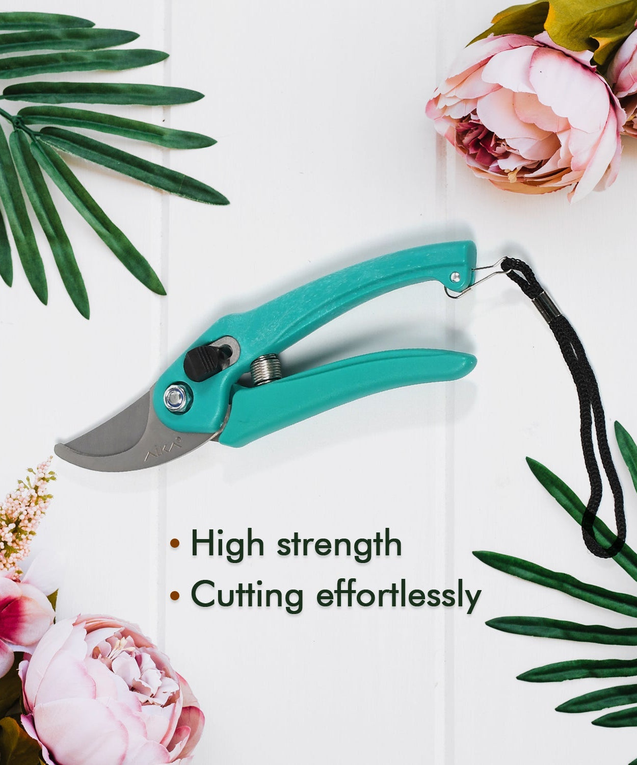 Sharp garden scissors for trimming branches