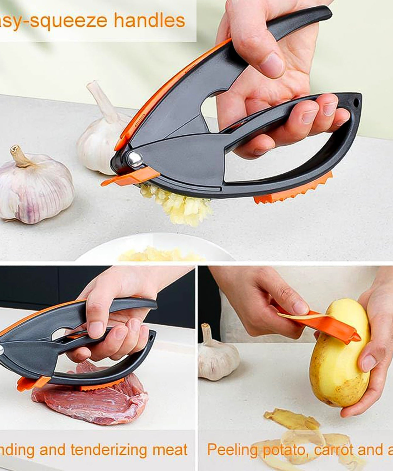 Multifunctional Garlic Press