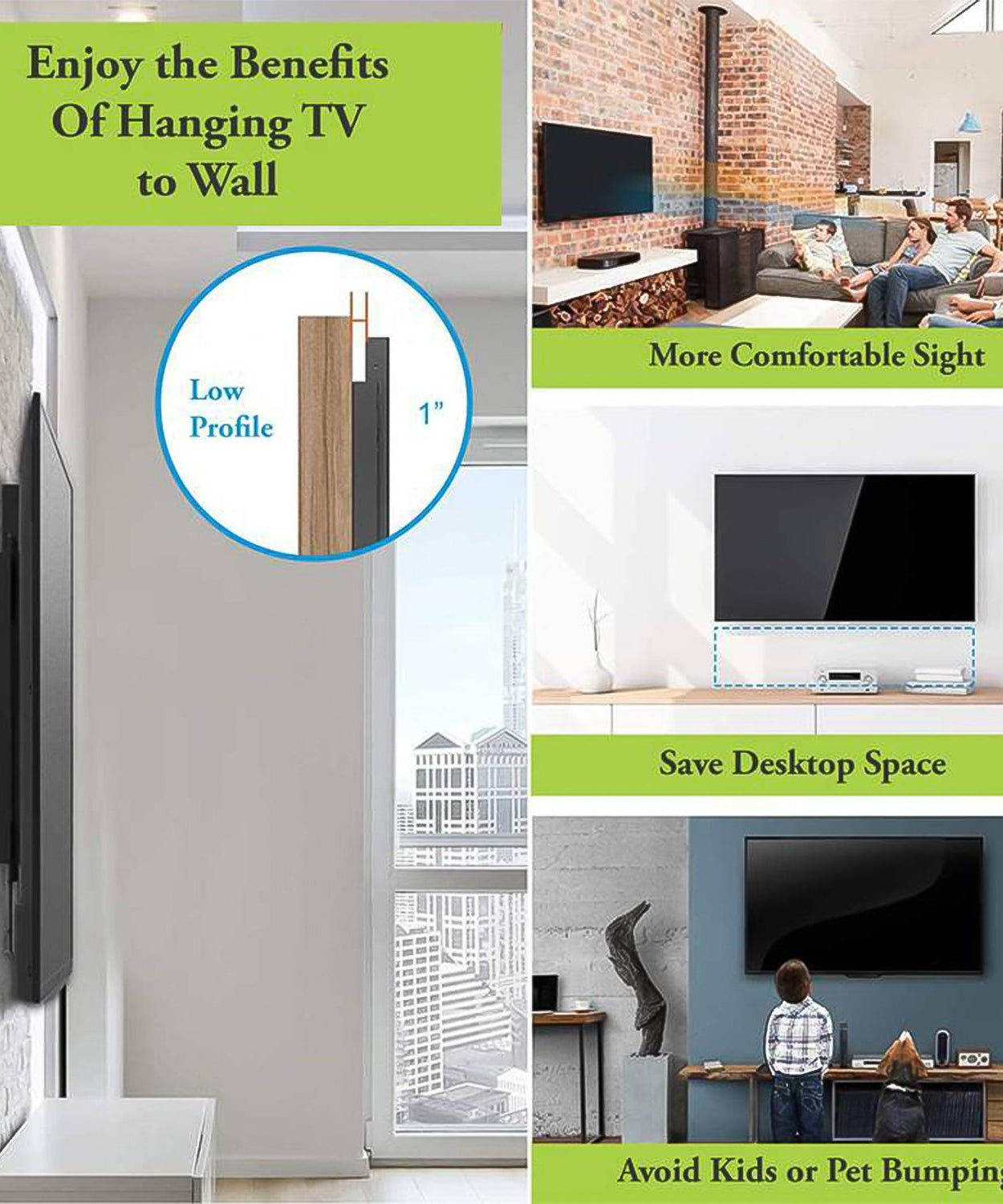 Flat Grip Premium Wall Mount