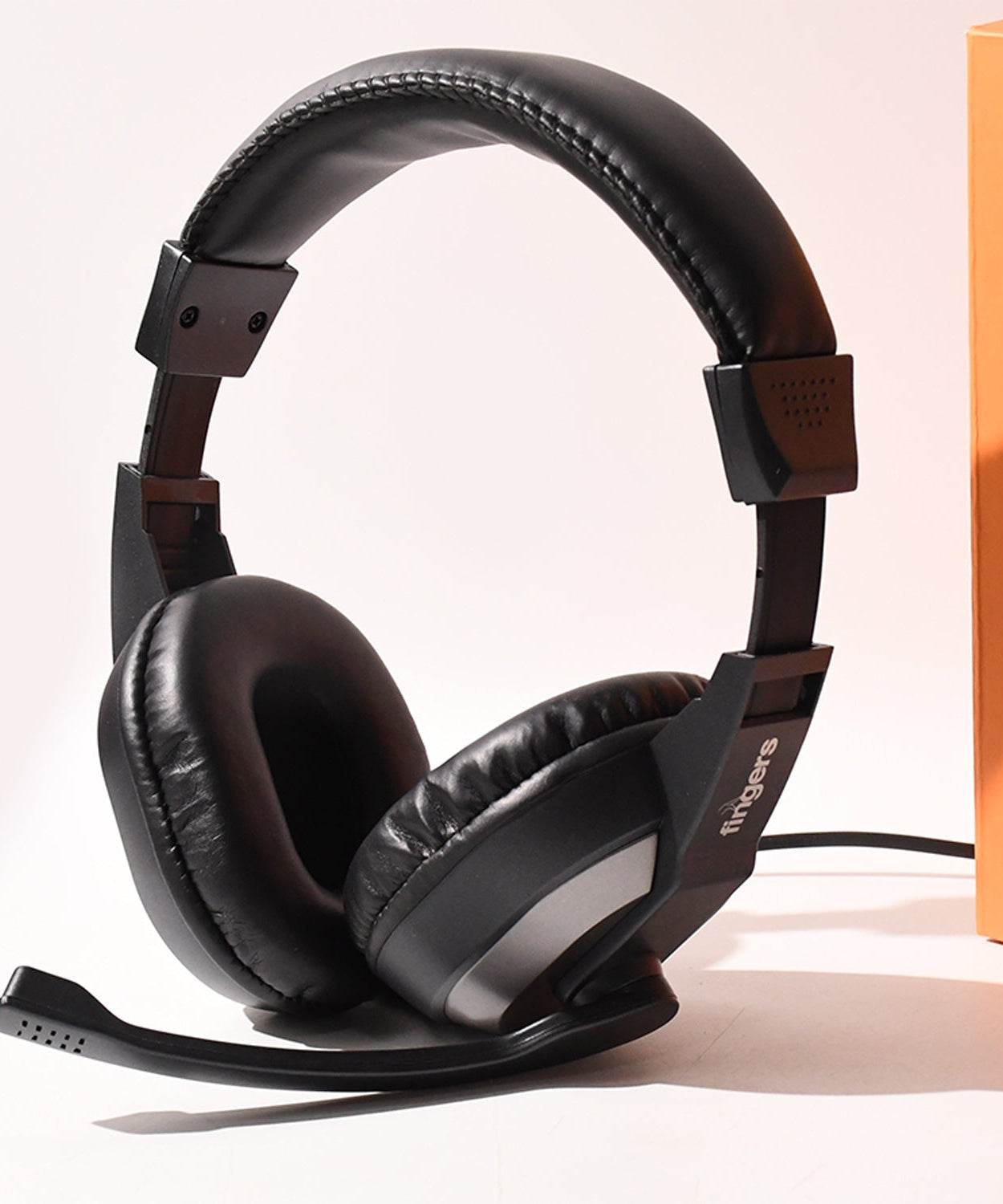 Wired Headset with Adjustable Headband & Noise-Isolating Mic Set