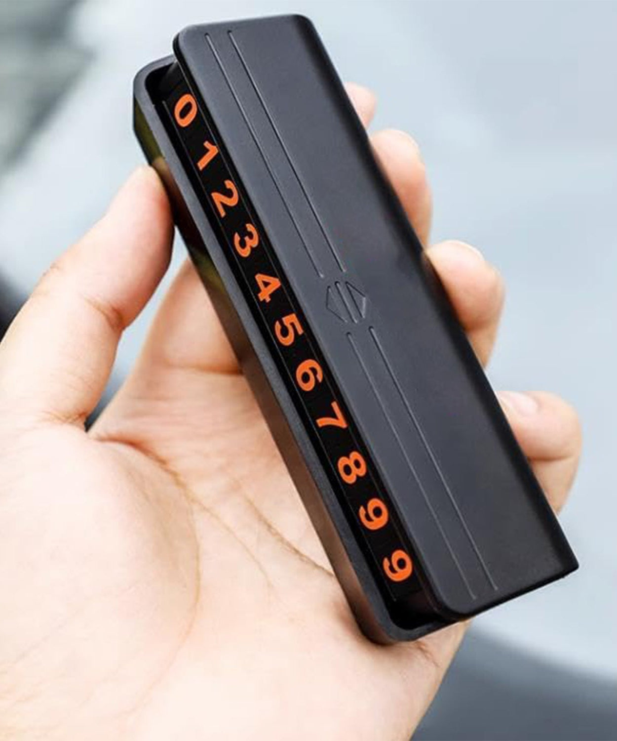 Temporary Car Parking Mobile Number Display with Magnetic Numbers Stickers,Car Parking Magnetic Mobile/Telephone Number Plate (1Pc)  