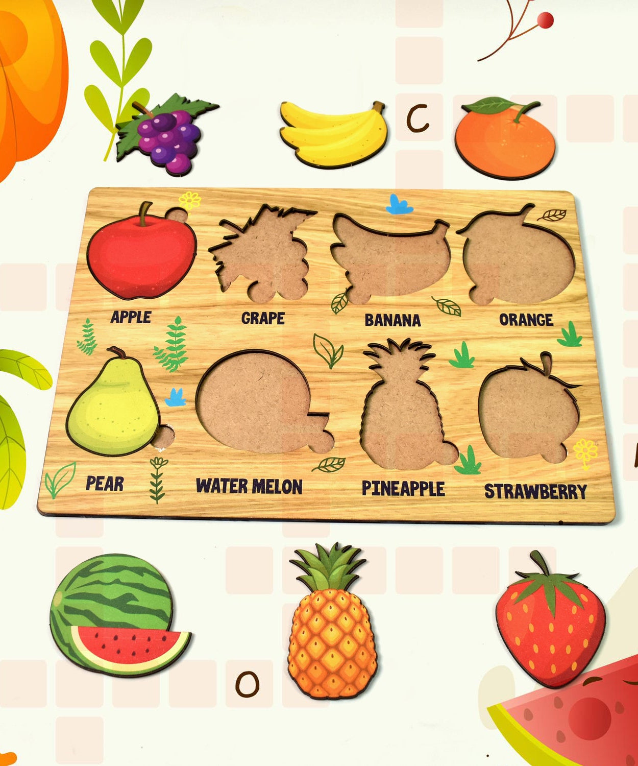 Fruit Fun Puzzle Board