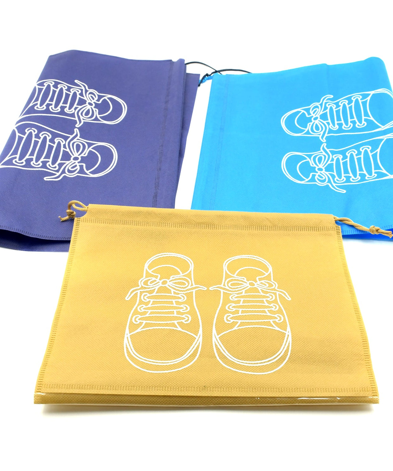 BEACH BAG SHOES STORAGE BAG CLOSET ORGANIZER NON-WOVEN TRAVEL PORTABLE BAG WATERPROOF POCKET CLOTHING CLASSIFIED HANGING BAG SHOE BAG LUGGAGE TRAVEL PORTABLE SHOE POUCH NON WOVEN TRANSPARENT WINDOW (3 PC )