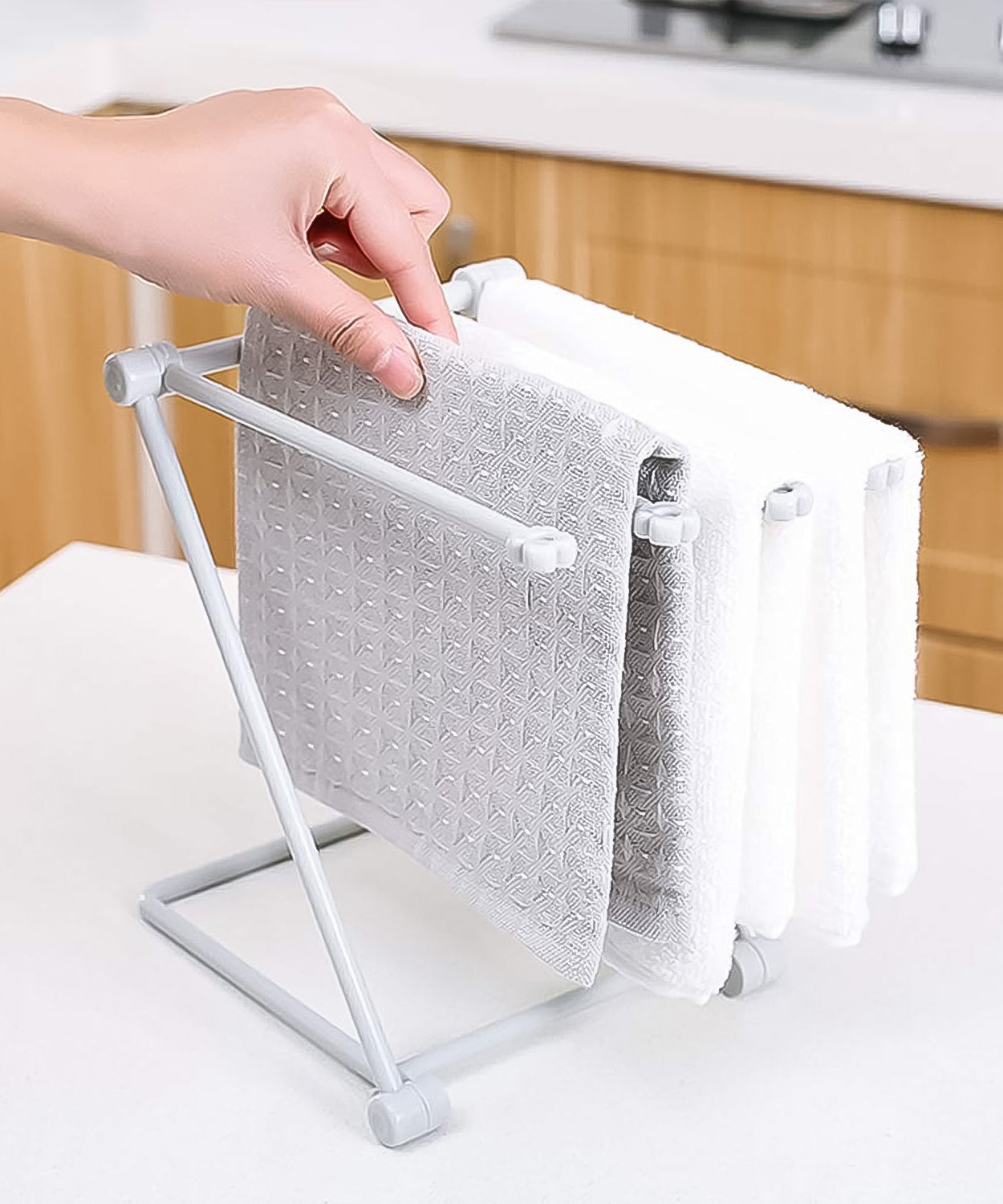 FoldEase Towel Rack