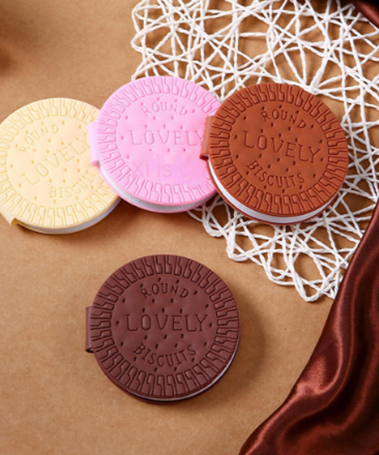 Premium round chocolate notebook for writing and learning