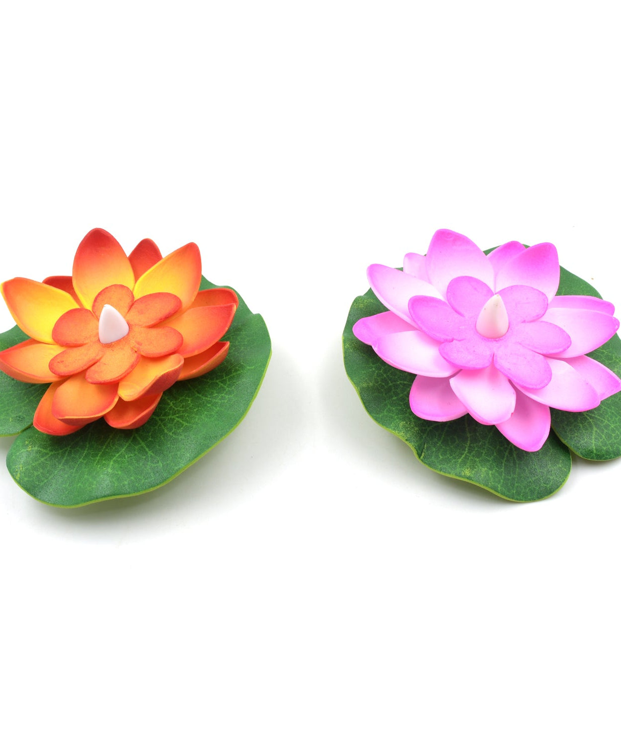 Lotus-shaped LED candles with no smoke for ambiance lighting