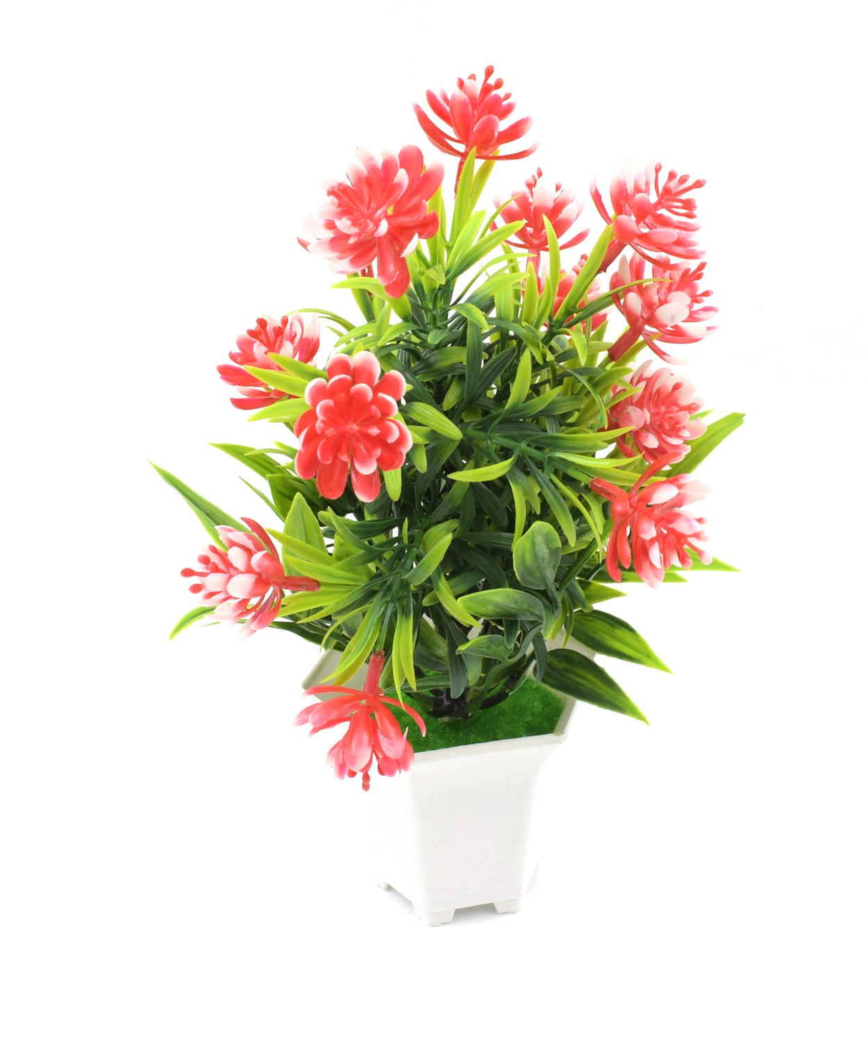 Wild Artificial Flower Plant for Home & Office Decor (1 Pc, Cute Pot)