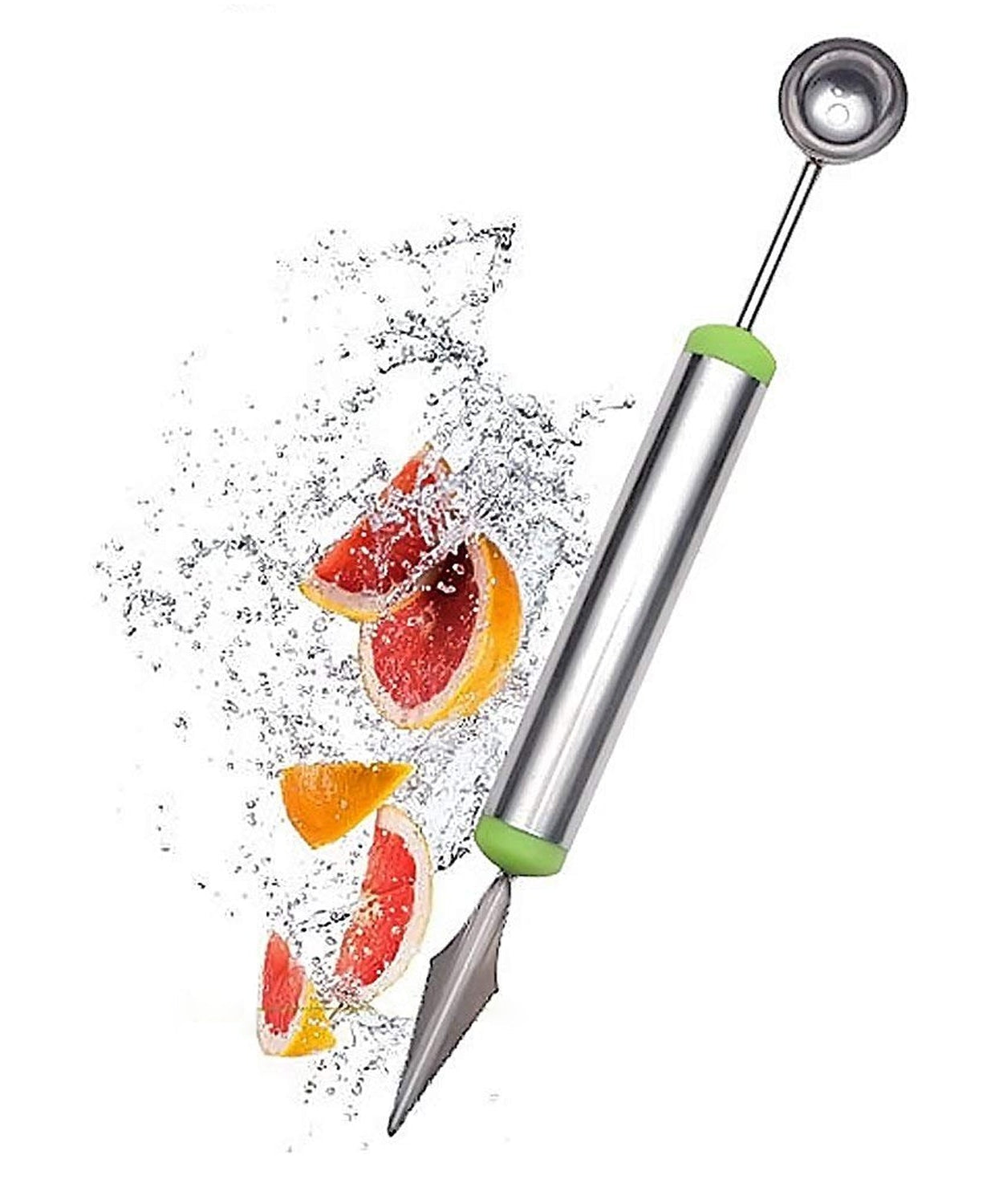 Melon baller with carving knife