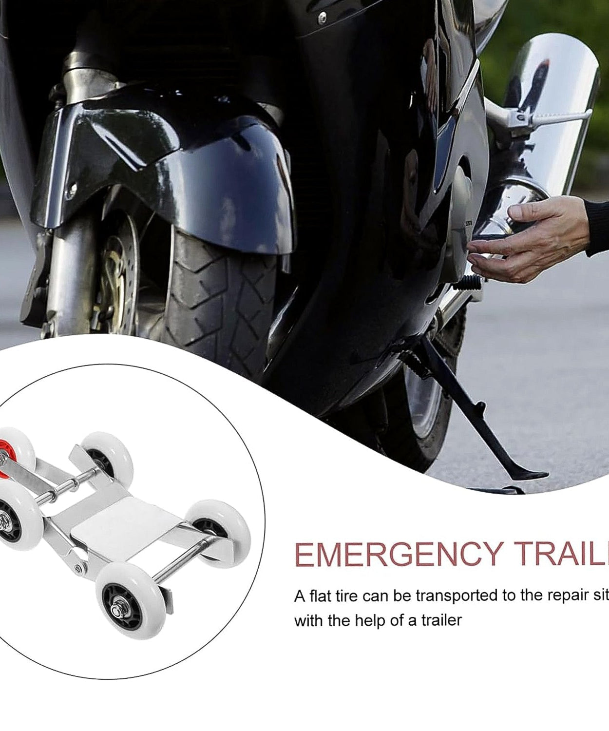 Motorcycle Roller Parking Stand