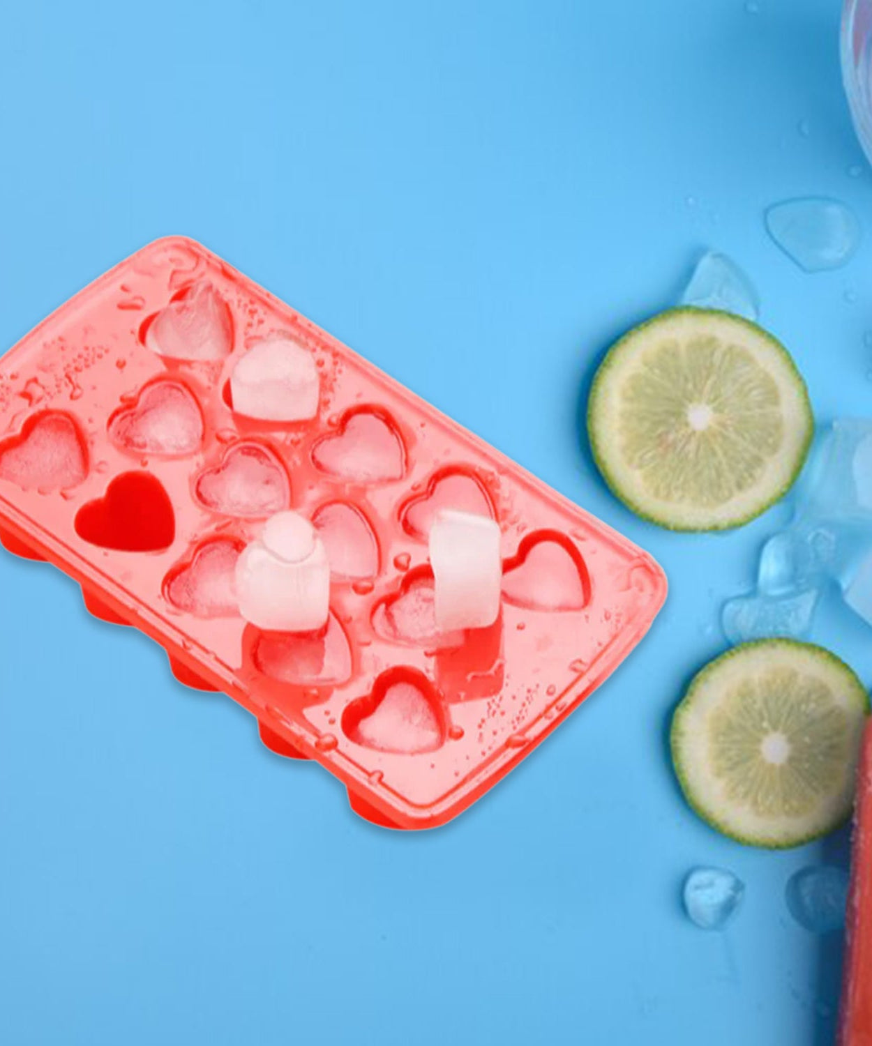 Plastic Ice Cube Tray Set (4 Pc)