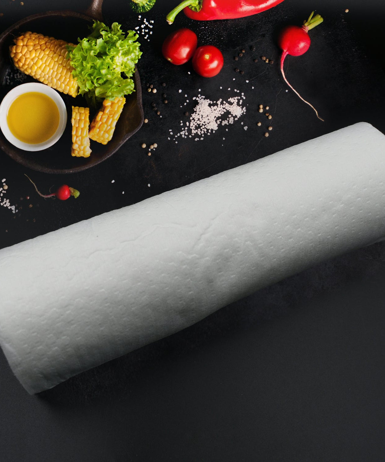 Printed Kitchen Tissue Roll for Cleaning (30 Sheets, Oil-Absorbing)