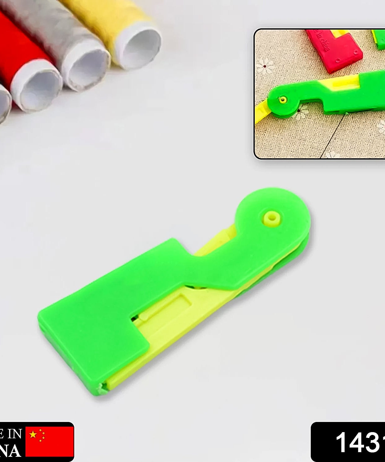 automatic needle threading device showing threading mechanism