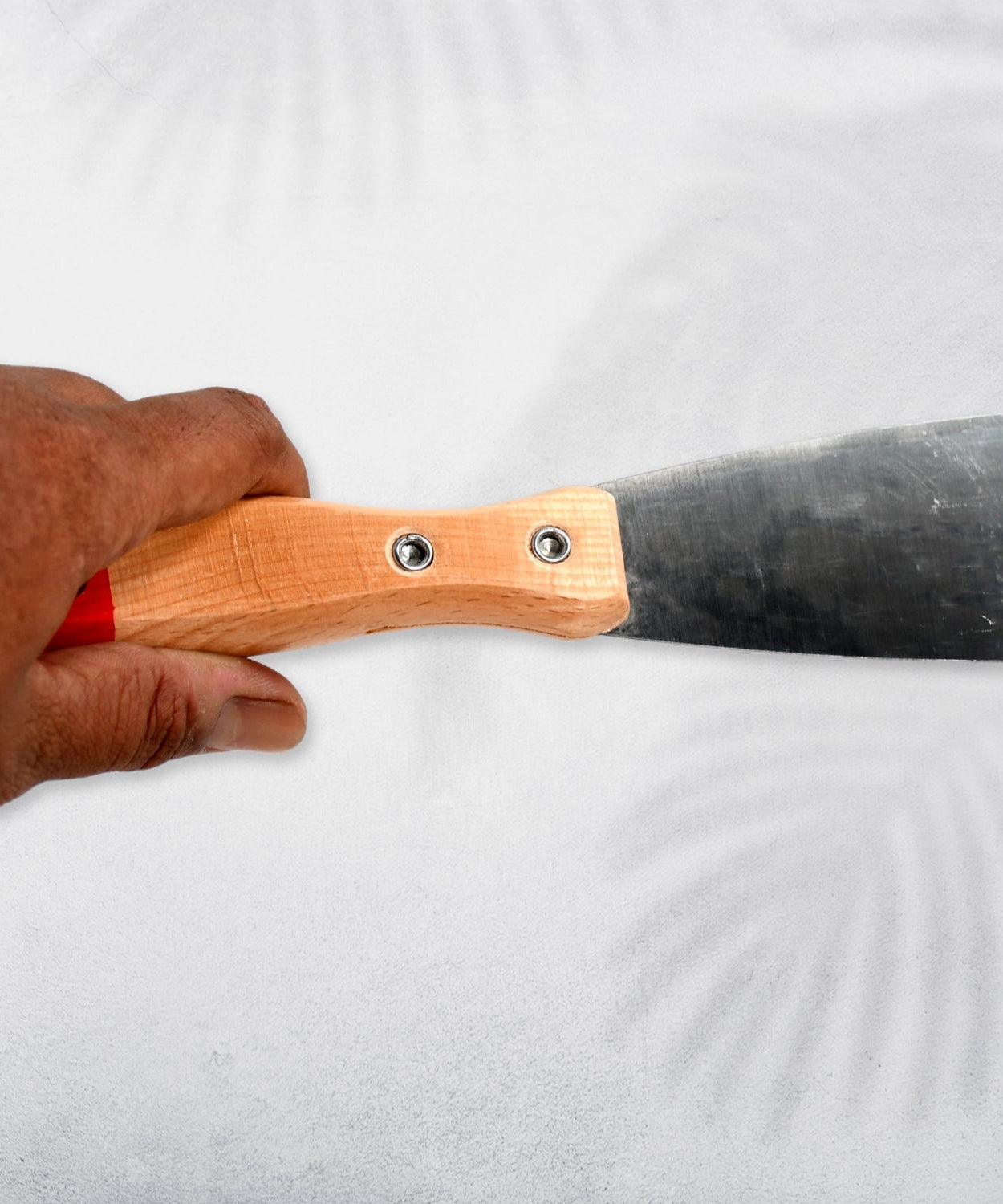 Putty knife set with rubber handle