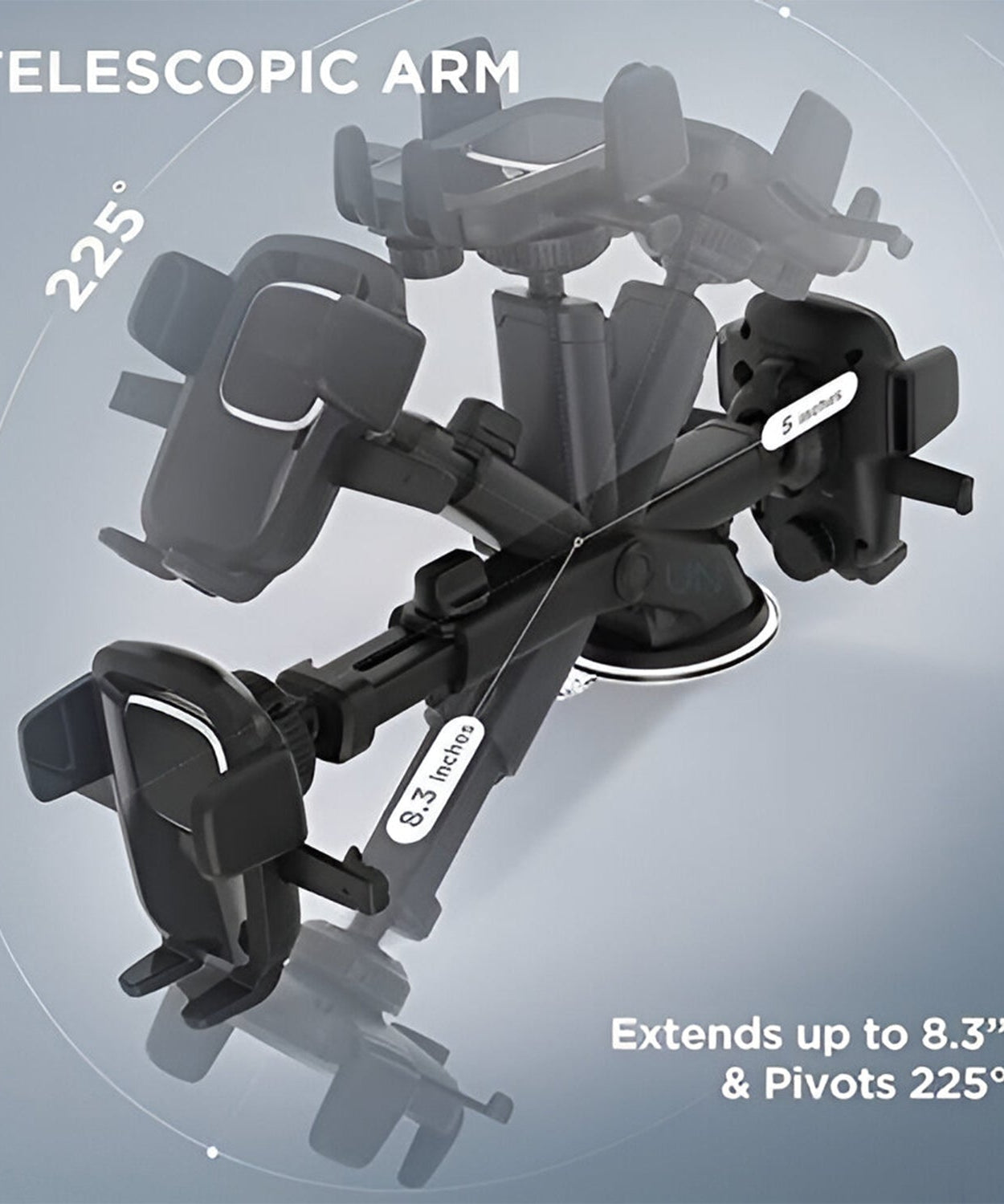 Adjustable Car Mount (Multicolour)